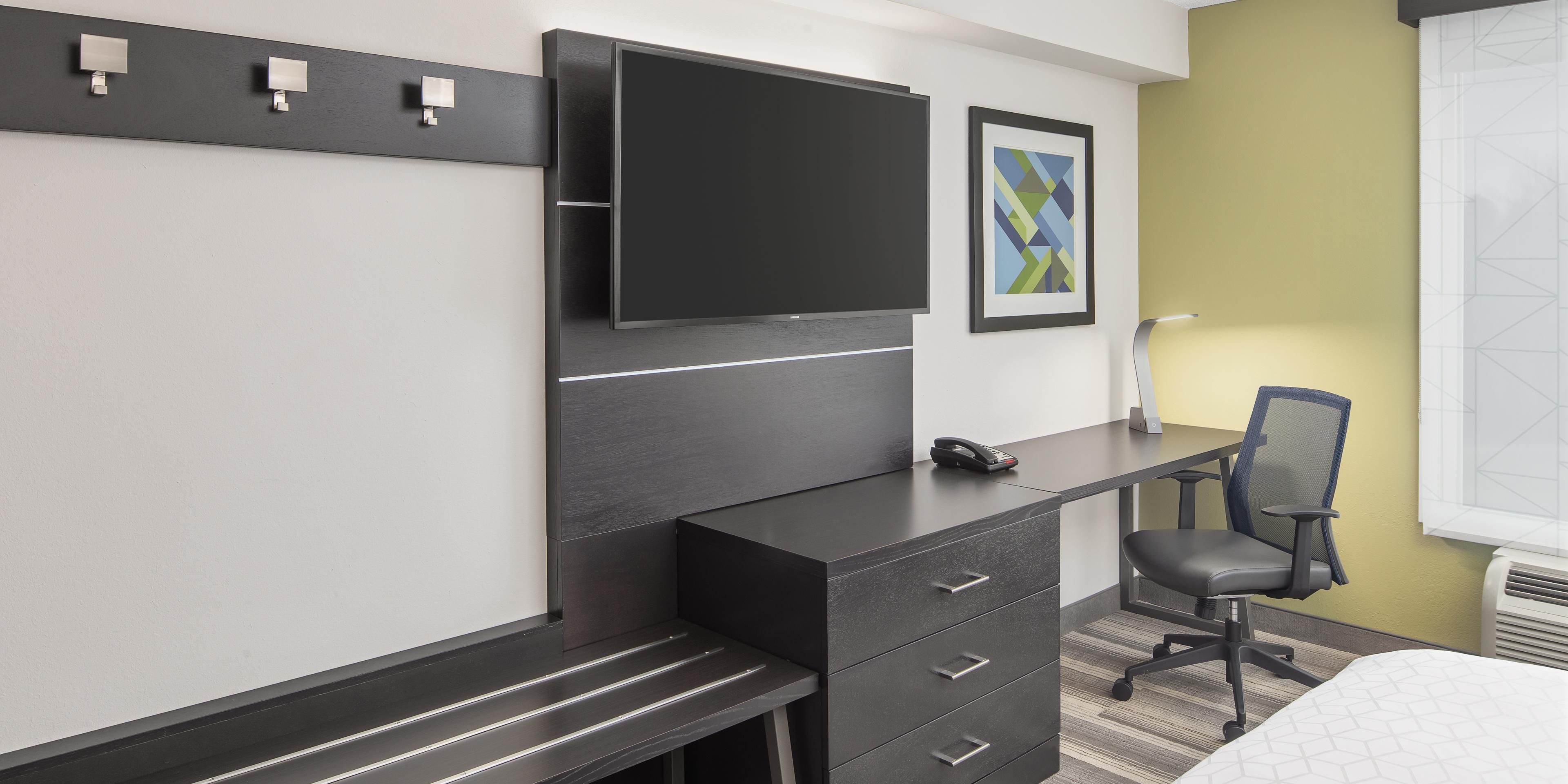 We offer a comfortable, Wi-Fi enabled workspace while continuing to practice social distancing. Day-use rooms available from 8am - 5pm. Call today for pricing and availability.