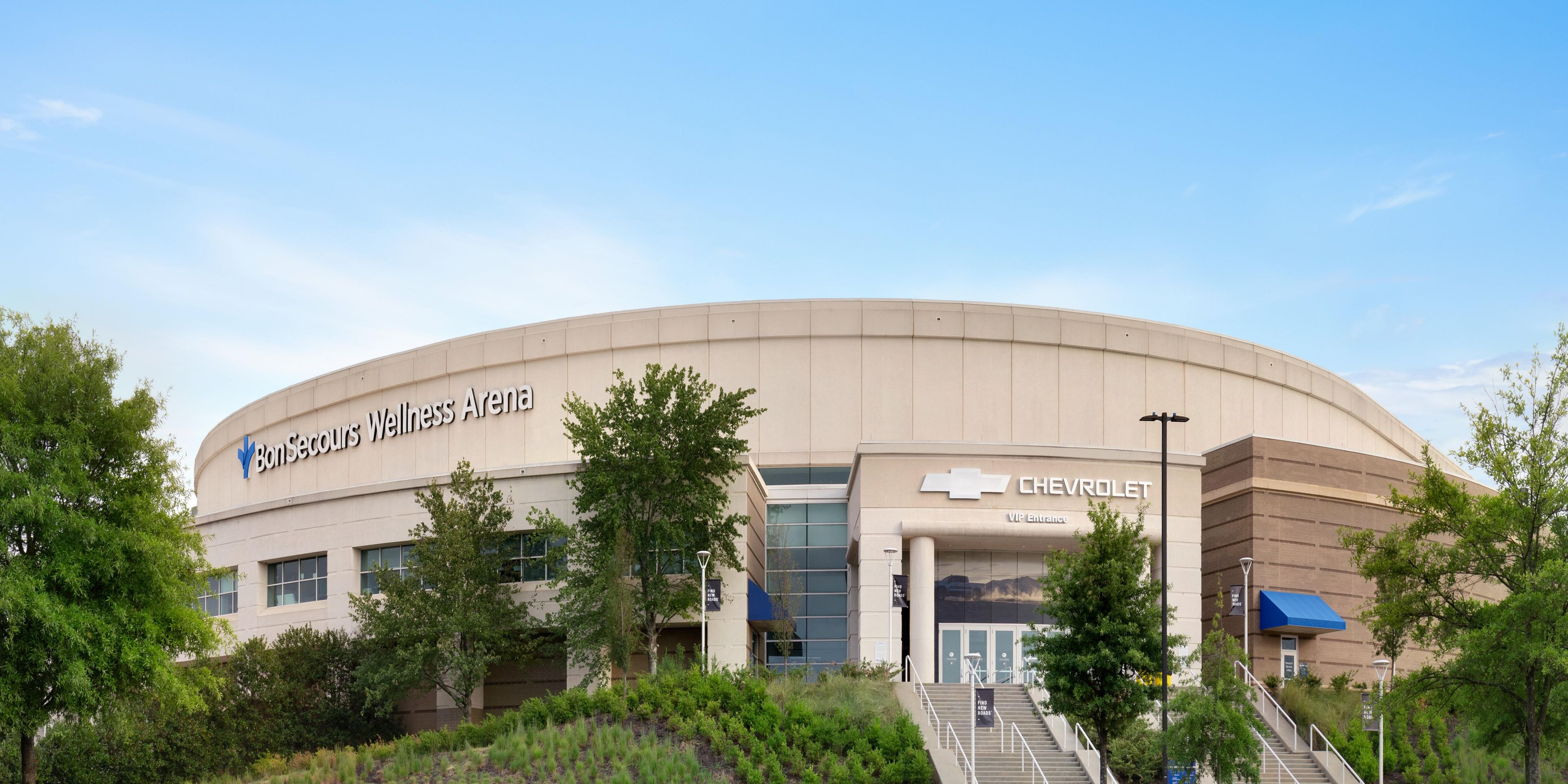 Located just steps from the Bon Secours Wellness Arena in Greenville, South Carolina, we are the perfect location to stay while you attend your next concert or event! Book with us today!