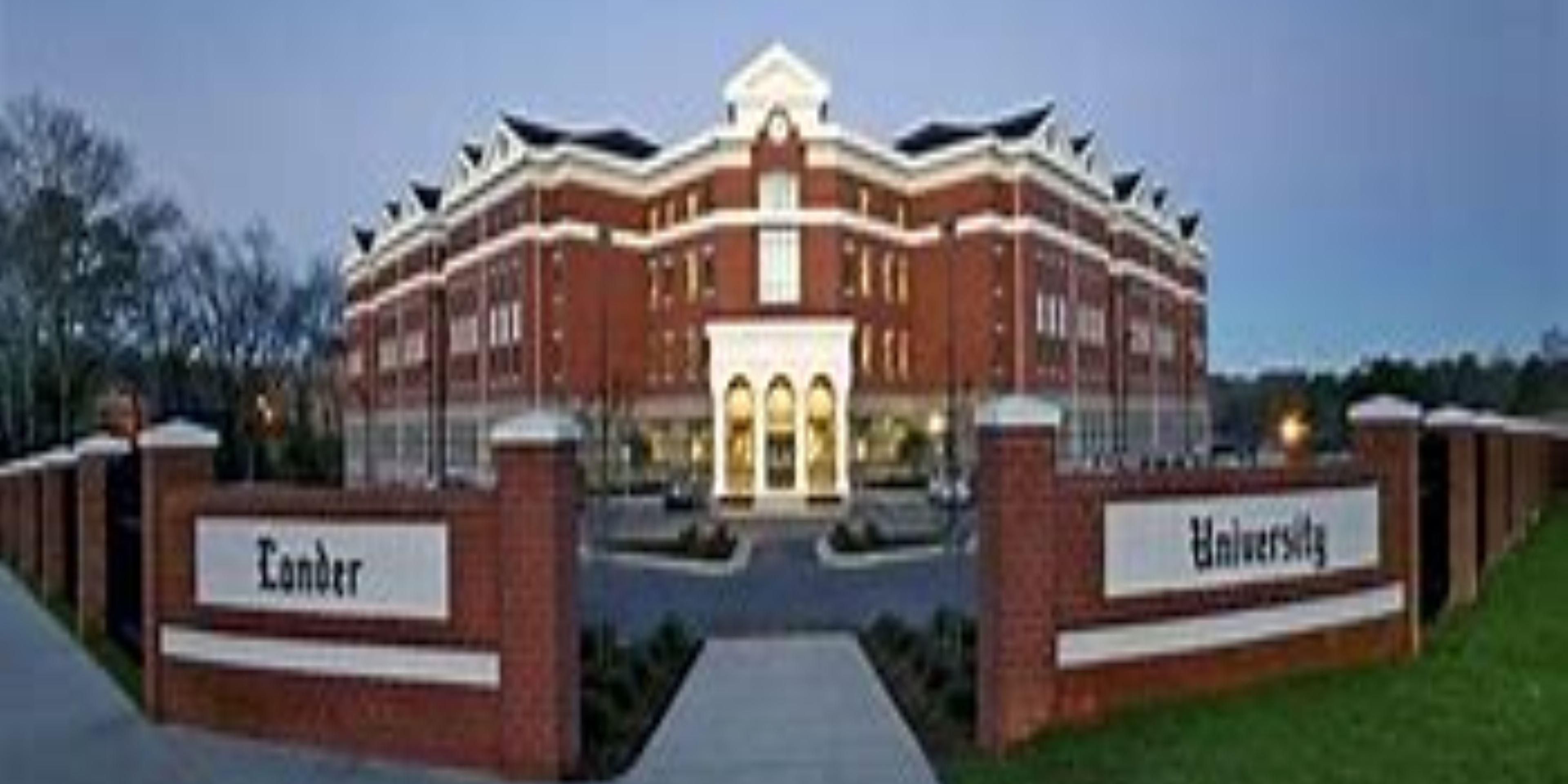 Come stay at our beautiful hotel while you are visiting Lander University. We are just a short drive from the campus. Stay for parents weekend, graduation, or just a short visit to check on your student.