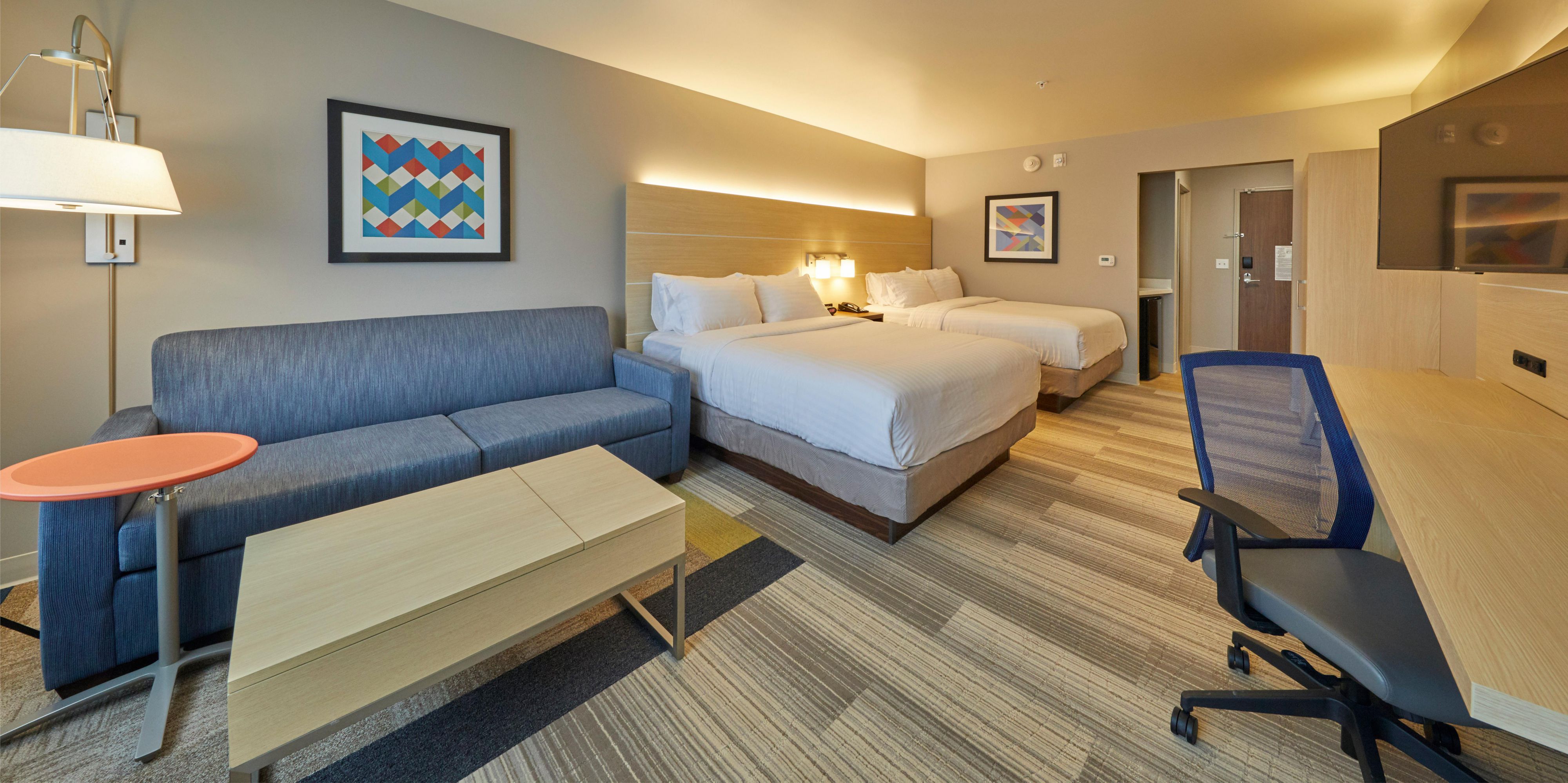 Our spacious suites are the perfect choice for traveling with families, or larger groups.