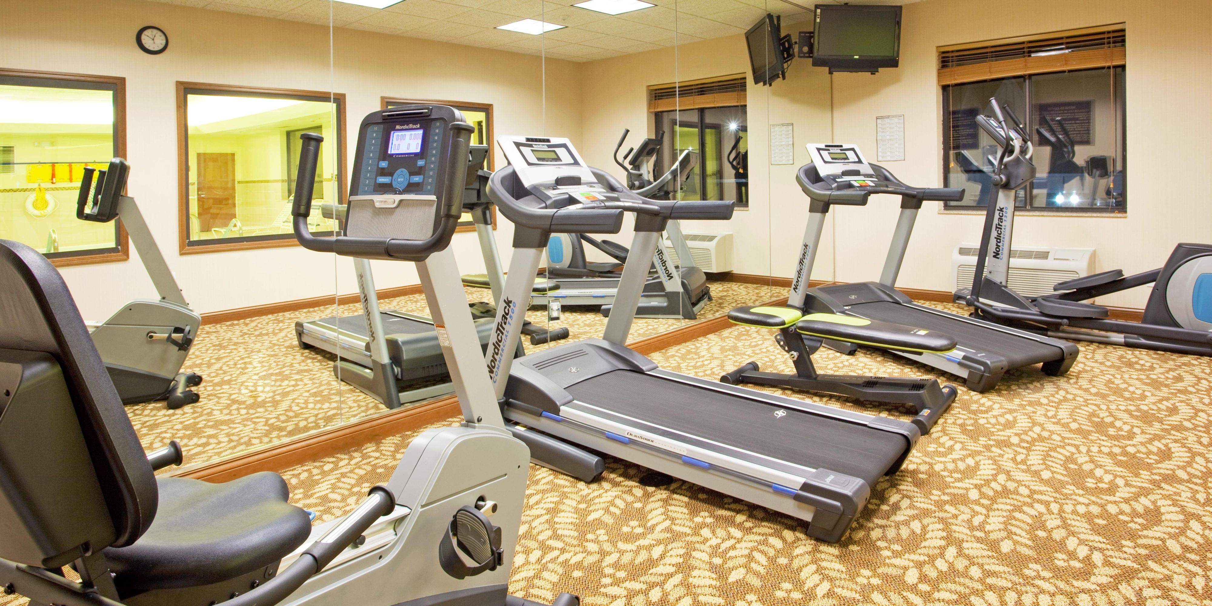 Whether it's swimming in our refreshing pool or exercising in our fitness center, your fitness goals don't have to take a break while you are staying with us. 