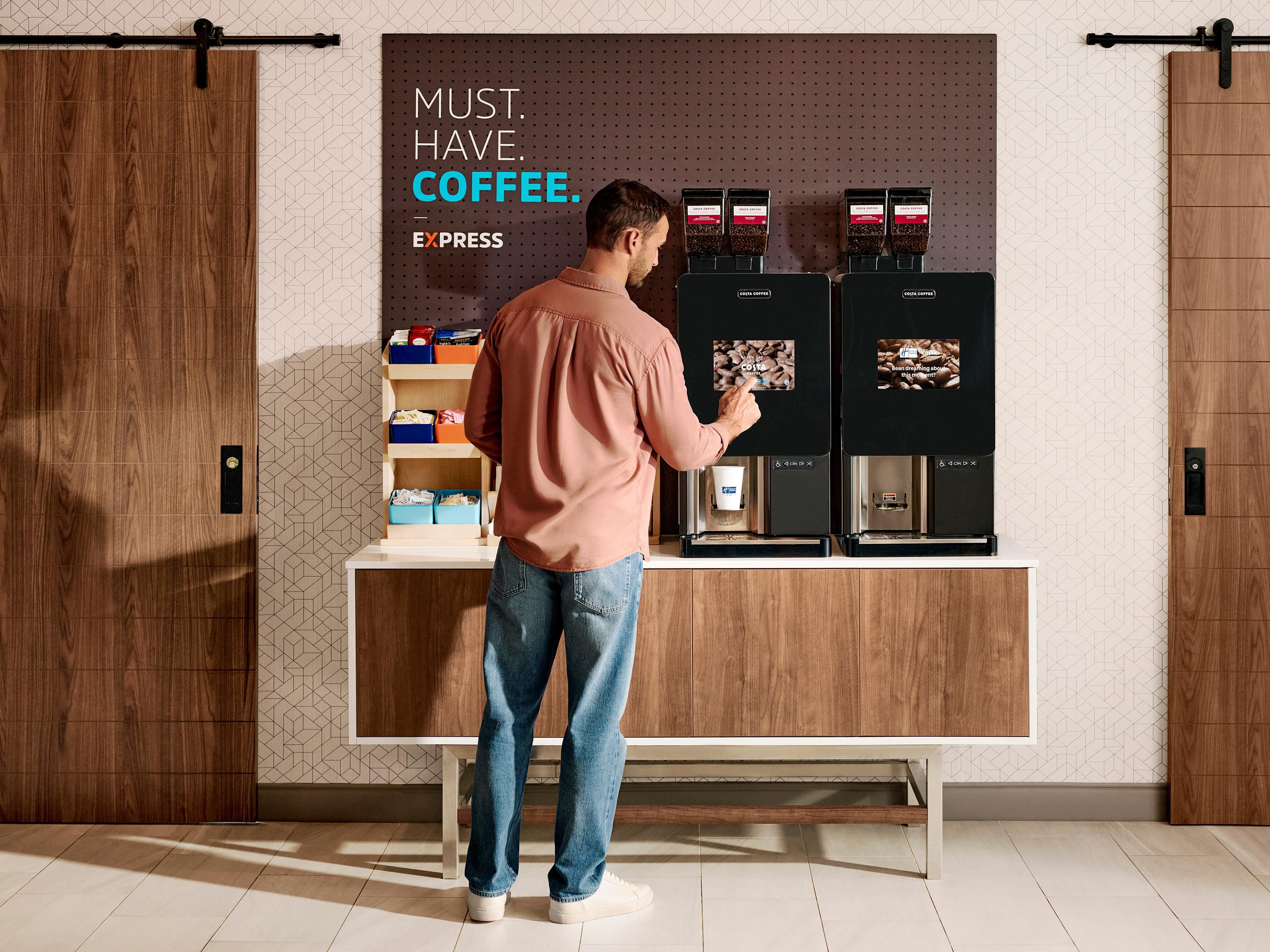 Savor the taste of freshly brewed coffee around the clock with our new bean-to-cup coffee machine, available 24/7 in the lobby. Elevate your stay with us and relish every sip of our exceptional coffee!