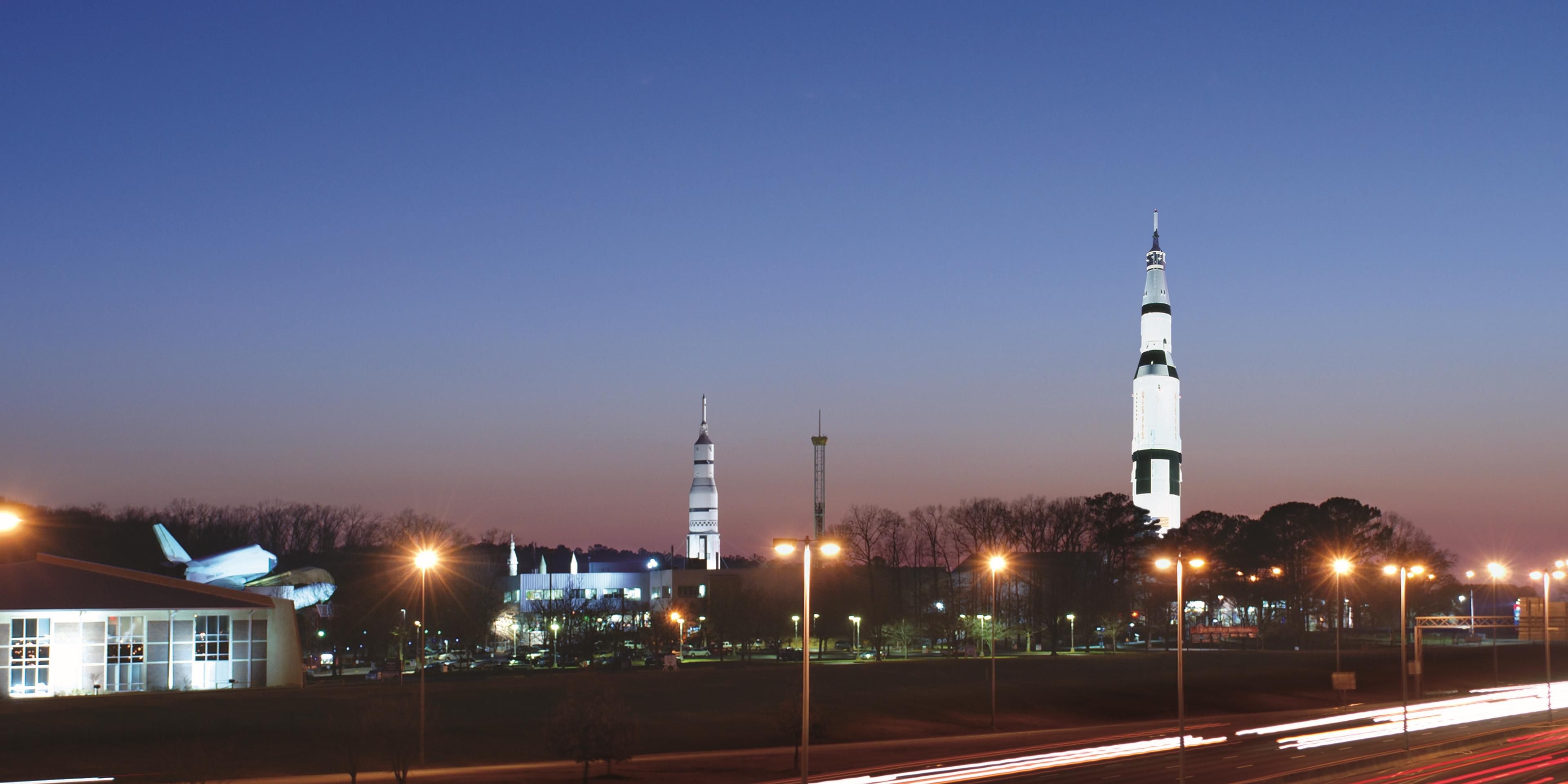 The hotel is located next to the campus of the U.S. Space & Rocket Center (USSRC) - a Smithsonian Affiliate and the Official Visitor Center for NASA’s Marshall Space Flight Center. The U.S. Space & Rocket Center regularly features traveling exhibits from around the world & has one of the largest collections of rockets and space memorabilia.