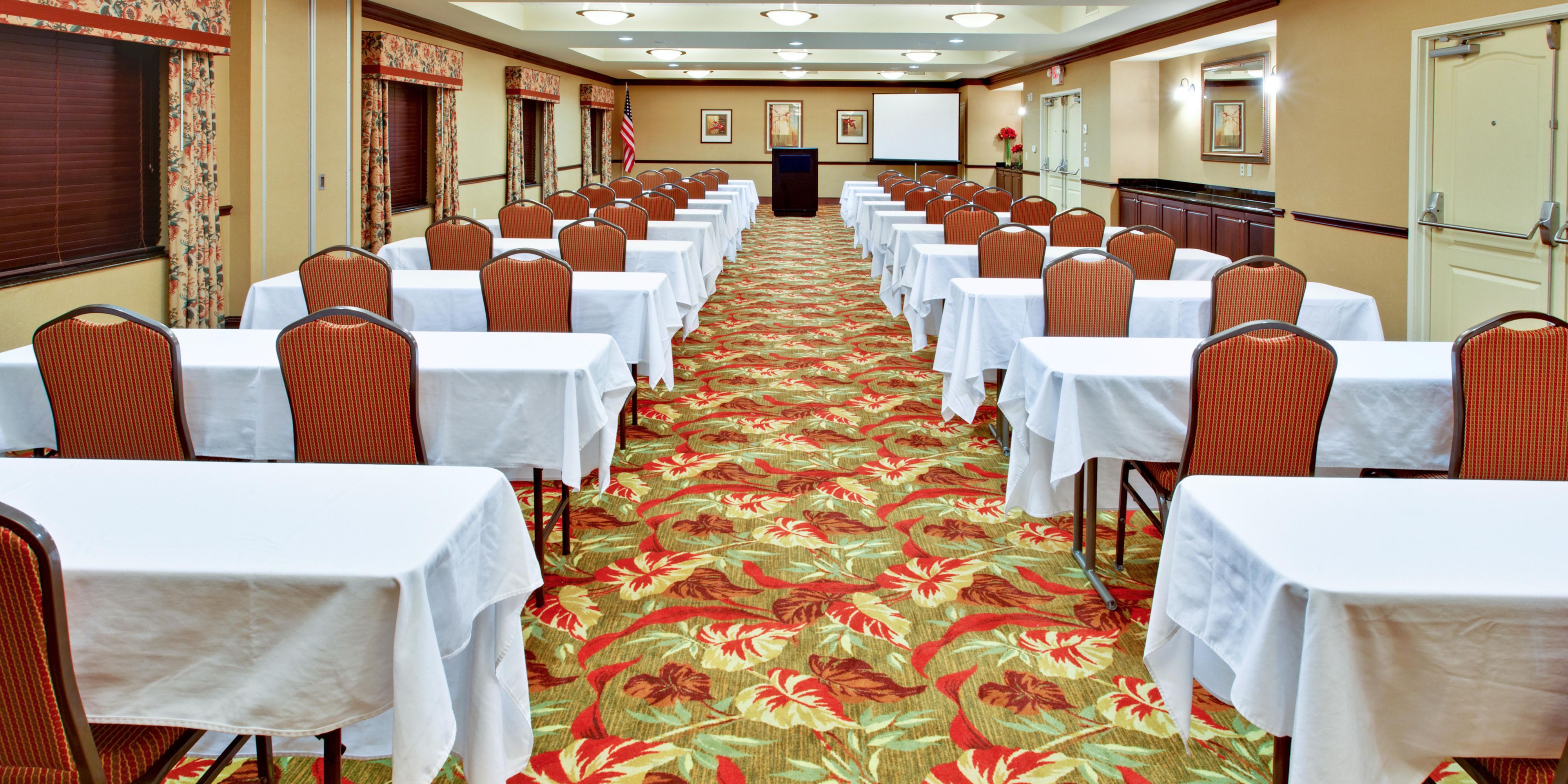 With almost 1,700 square feet of flexible, stylish meeting space, we can host any kind of board meeting, social function, or seminar, with personalized attention. In house catering is available. 