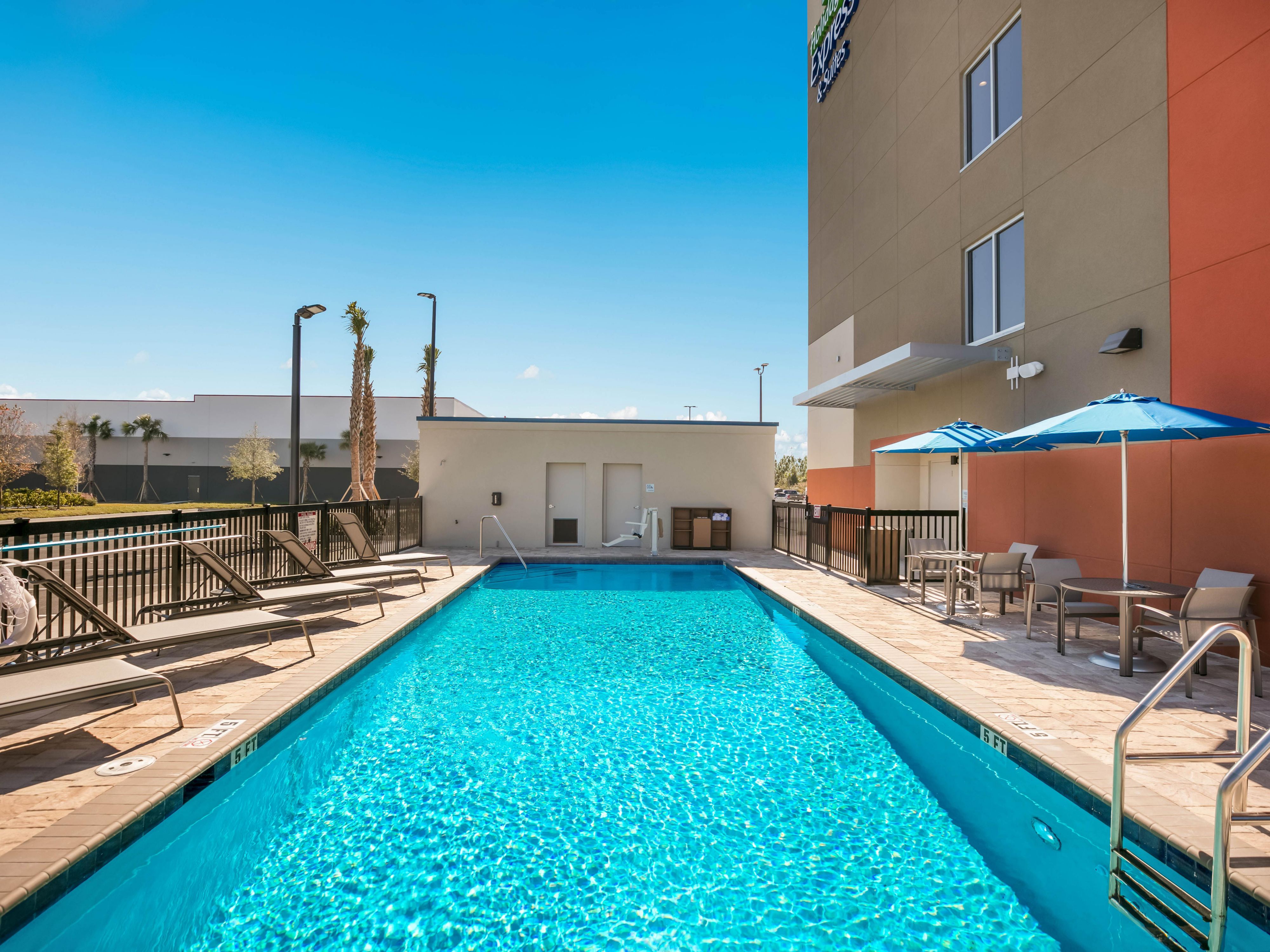 Our swimming pool is a perfect retreat for health and wellness.