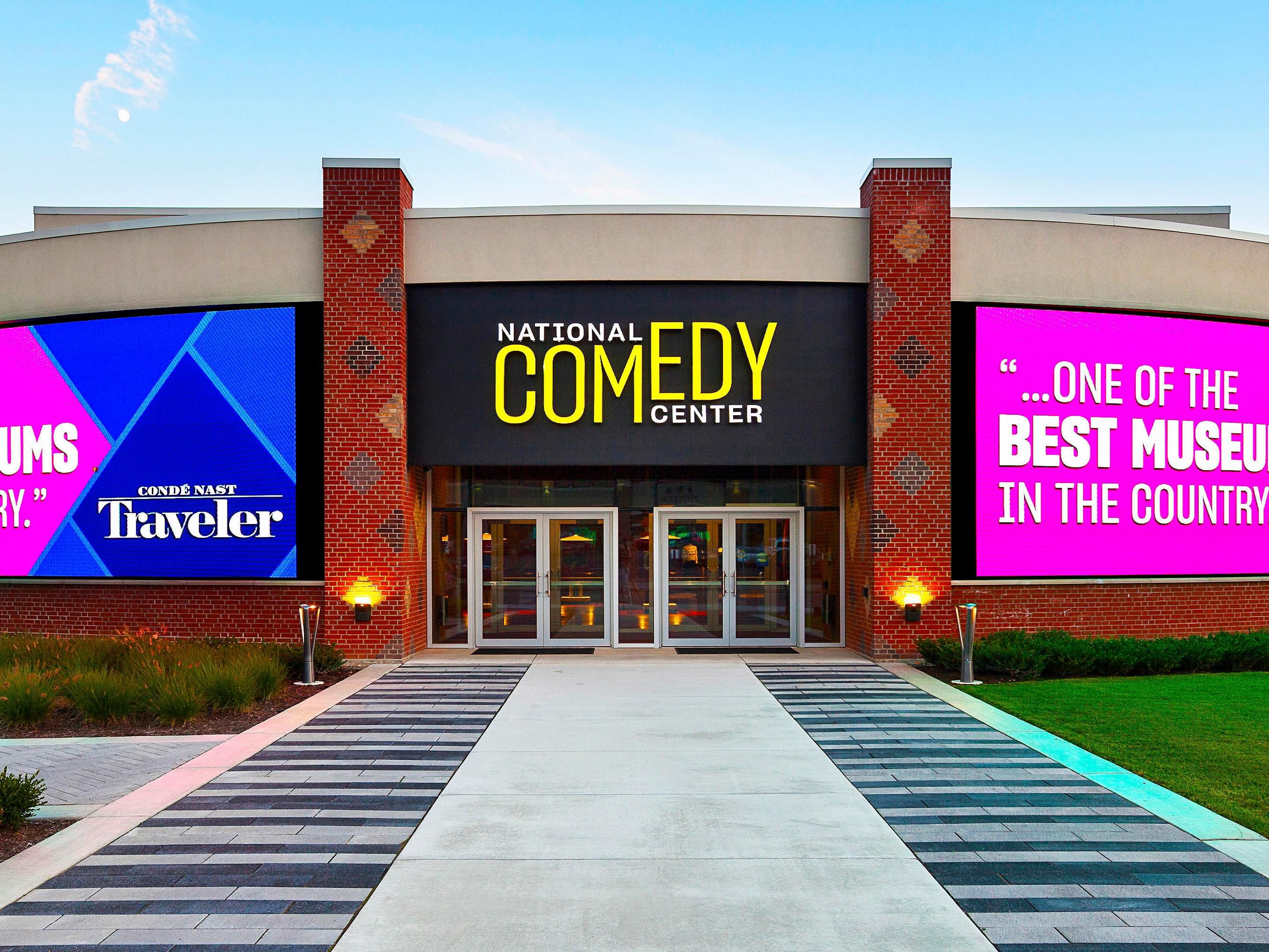 The National Comedy Center is the United States’ congressionally designated cultural institution dedicated to presenting the story of comedy and preserving its heritage for future generations. The Center’s exclusive collections, world-class exhibits, and cutting-edge technology are featured throughout the 37,000-square-foot attraction. 