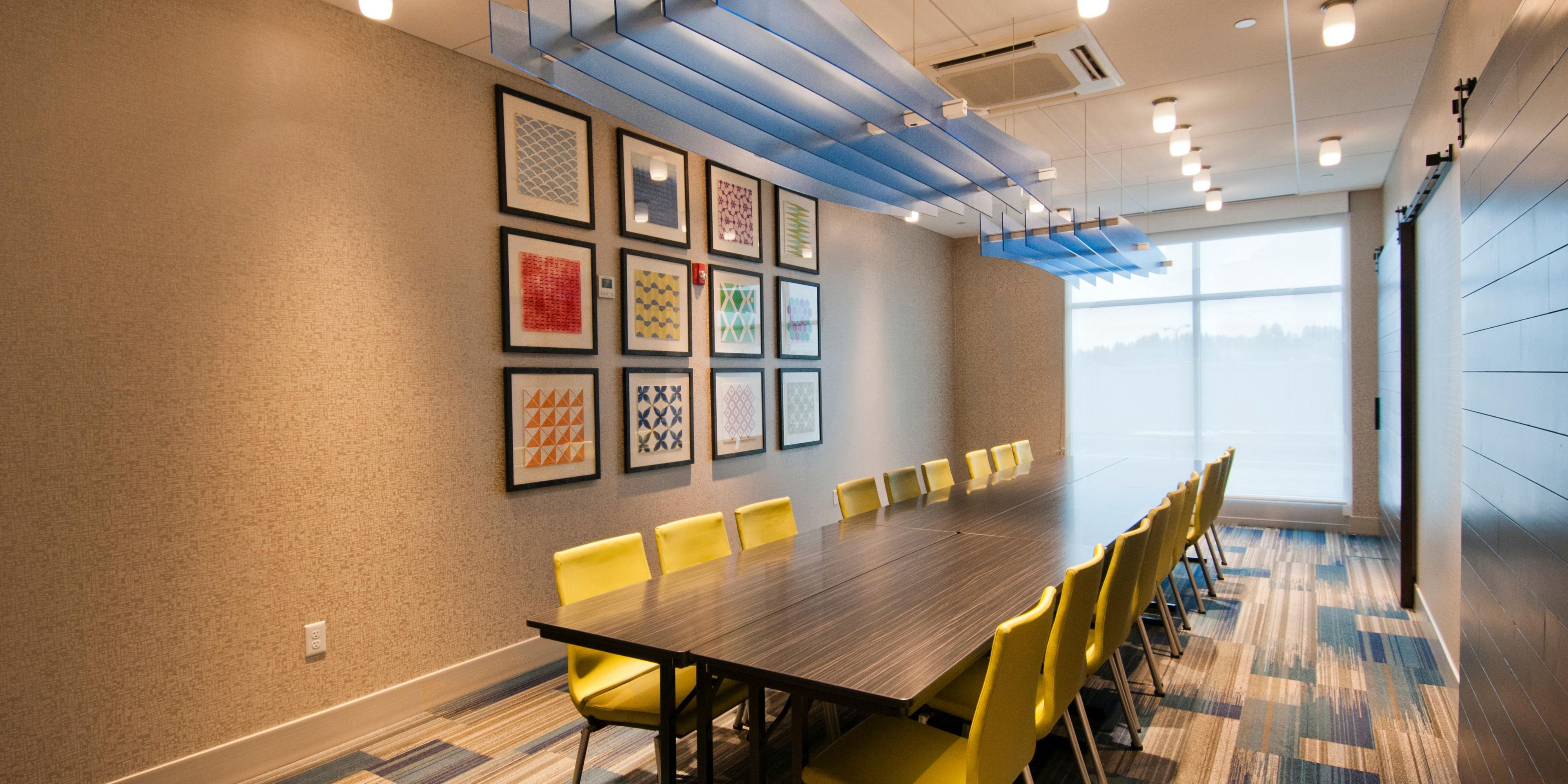 Two flexible meeting spaces available to host a small intimate gathering or a business meeting up to 70 people in theater style. Audio visual equipment available, as well as complimentary wi-fi access. Please call for availability and we'll handle the rest. For questions or to book by phone: 1-814-266-8789. 
