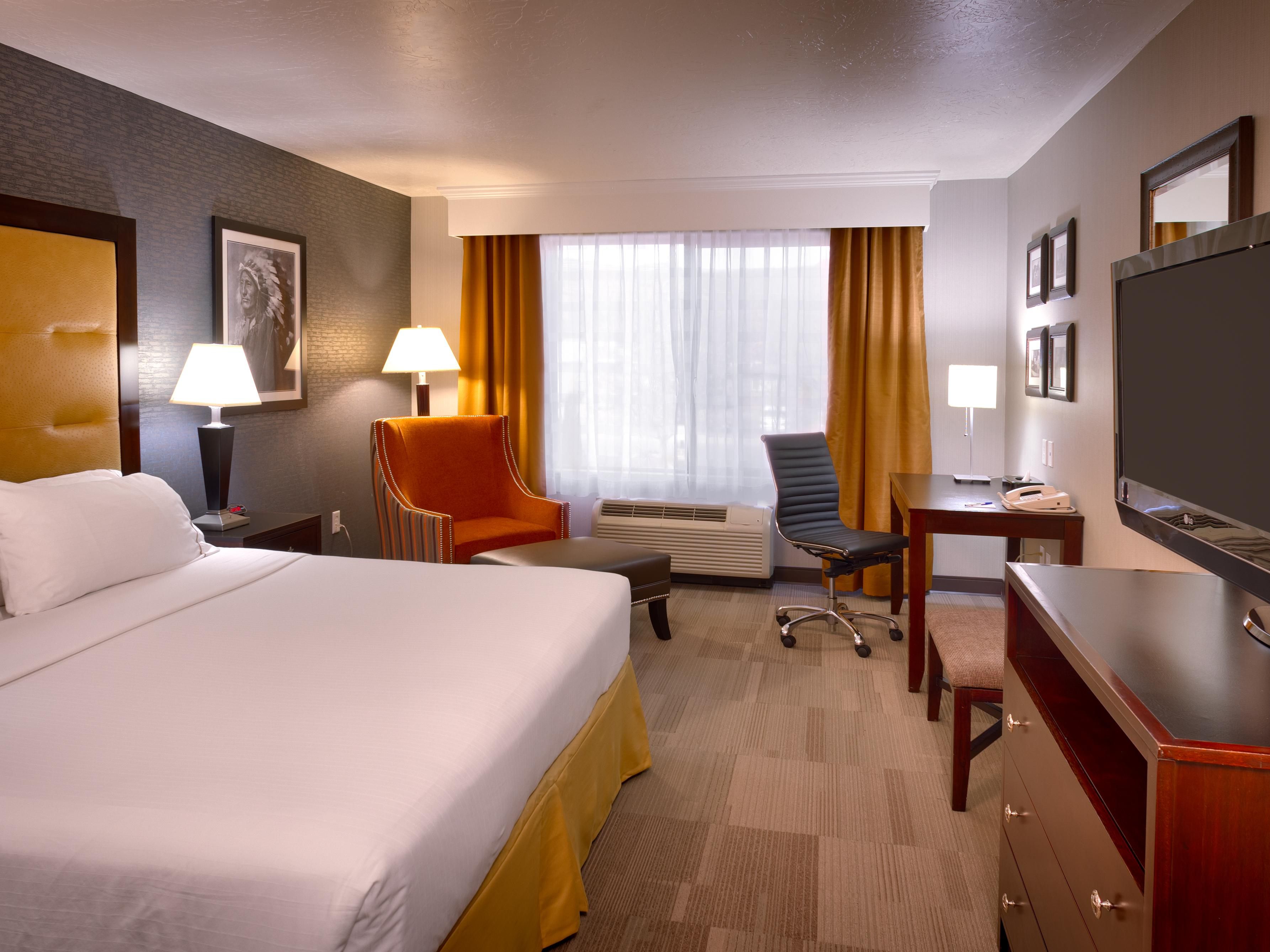 Unwind in your room while you watch your favorite TV show.