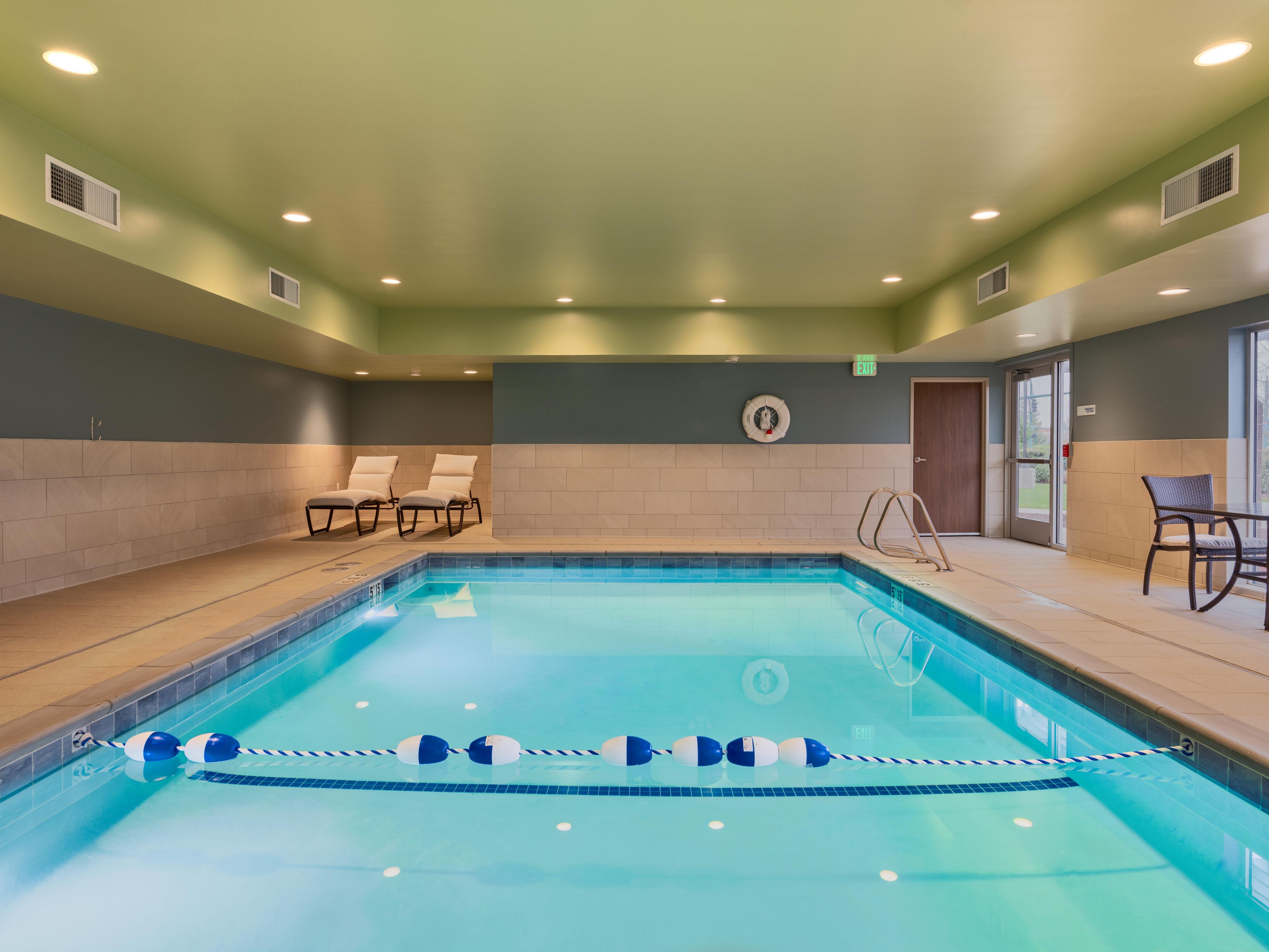 Work hard and play hard during your stay. Print documents and stay productive in our 24-hour Business Center. When you’re ready to unwind, take a dip in our indoor heated swimming pool from 6:00 AM – 11:00 PM. Our pool is the perfect place for relaxation and recreation. 