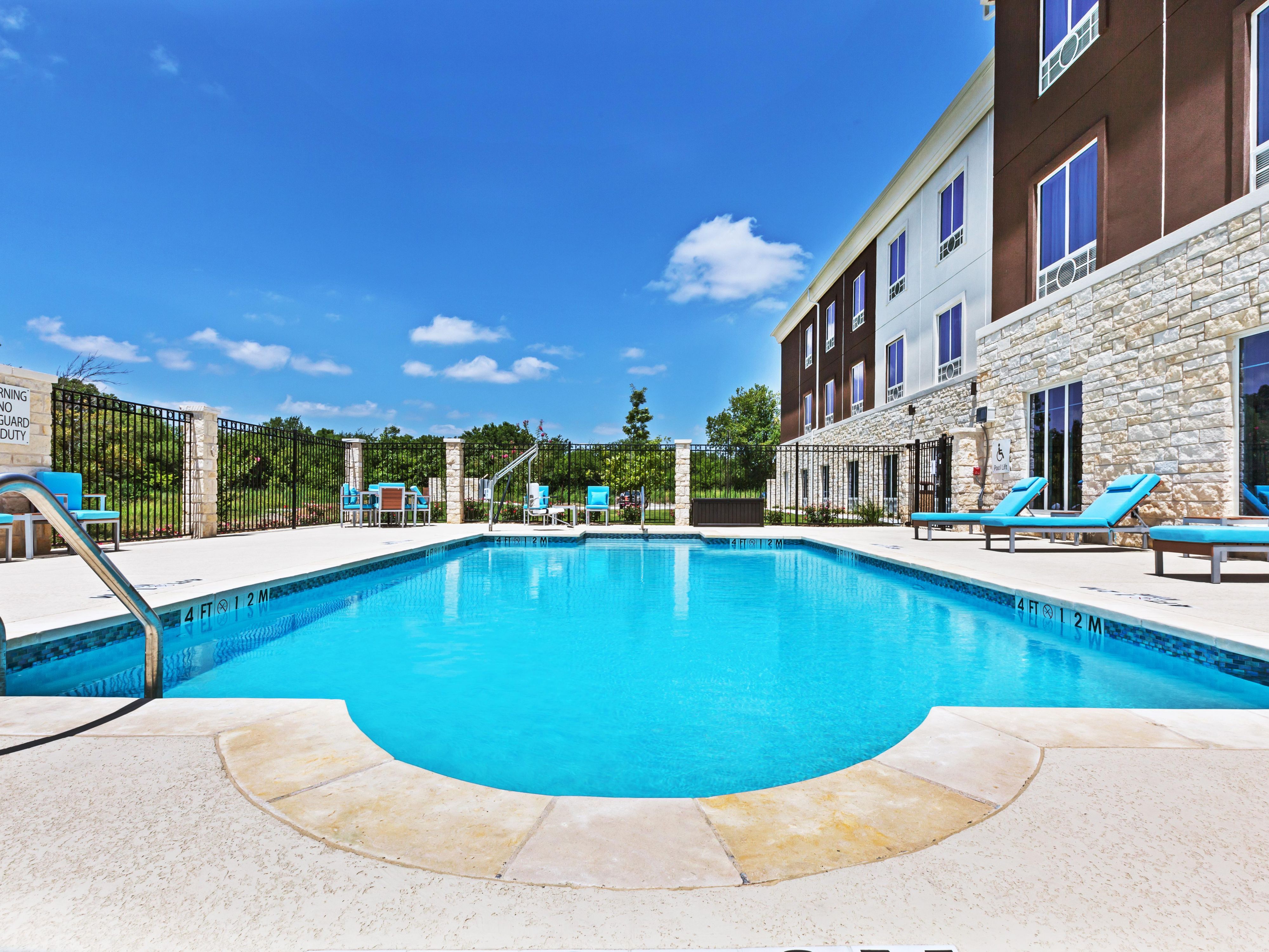 Outdoor pool open year round