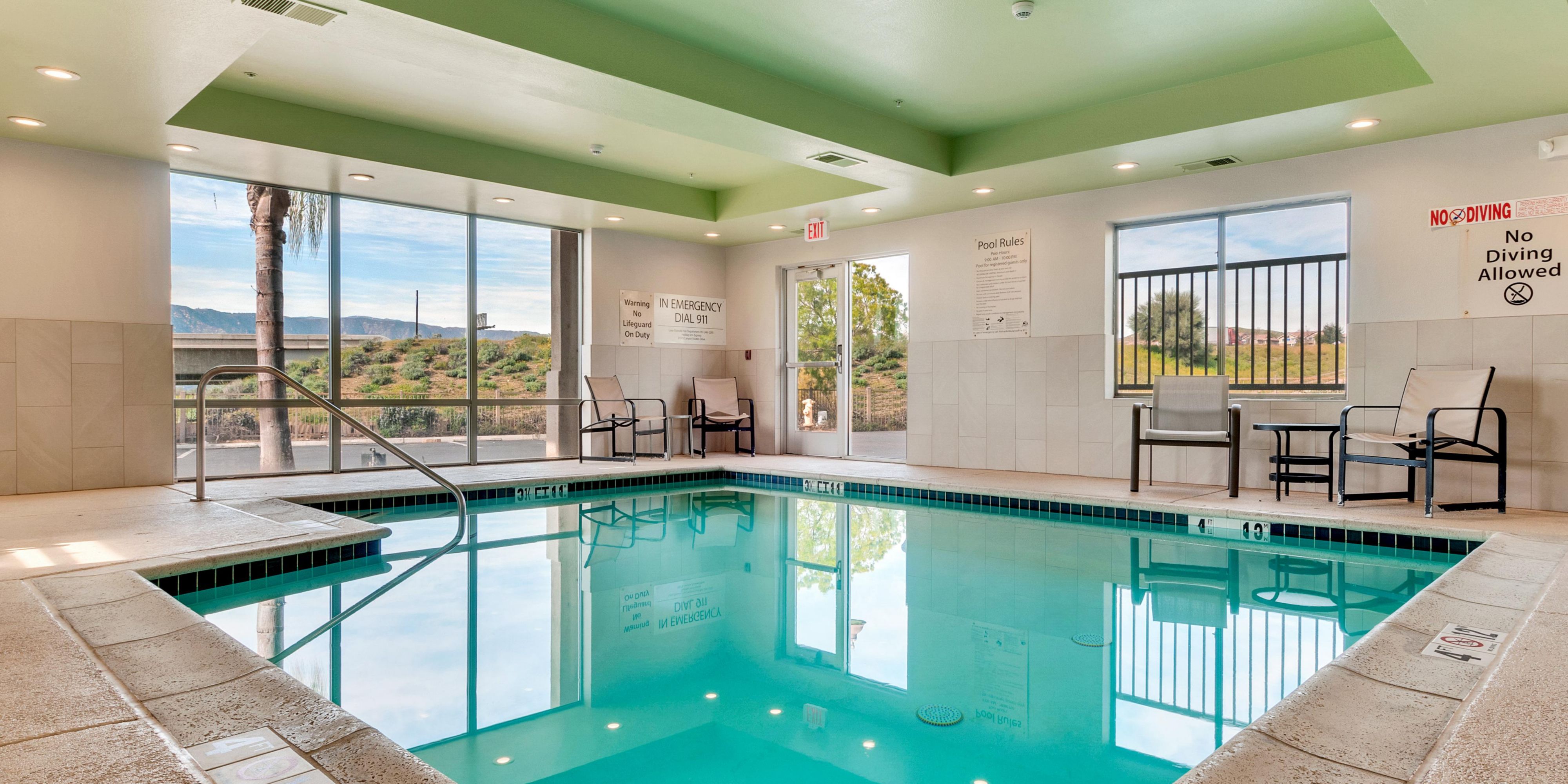 Enjoy our pool when relaxing from your busy work week.  