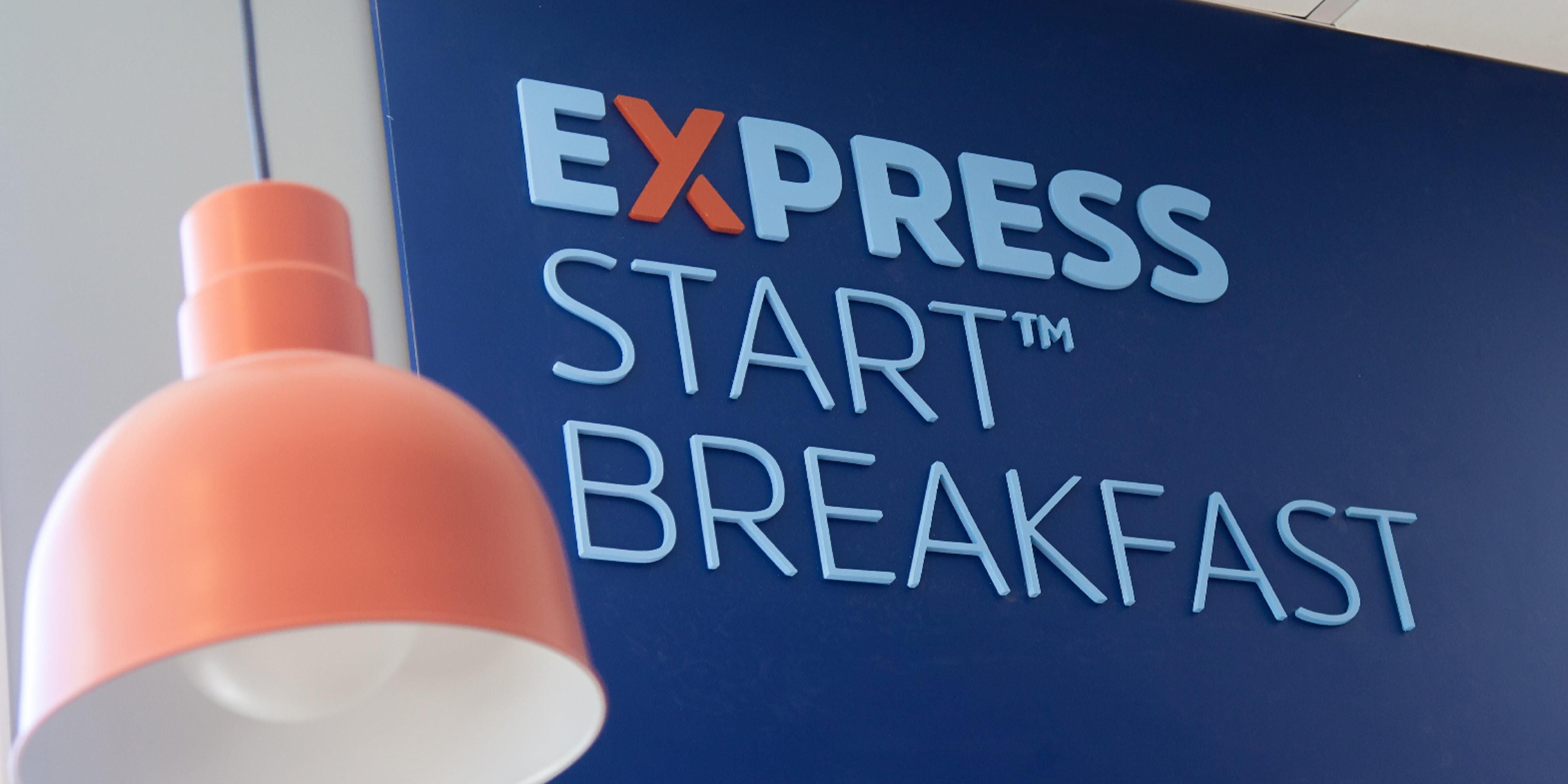 Kick start your day with our Express Start Breakfast, with grab & go options and favorites such as eggs and bacon, our signature cinnamon rolls and fresh coffee. 
