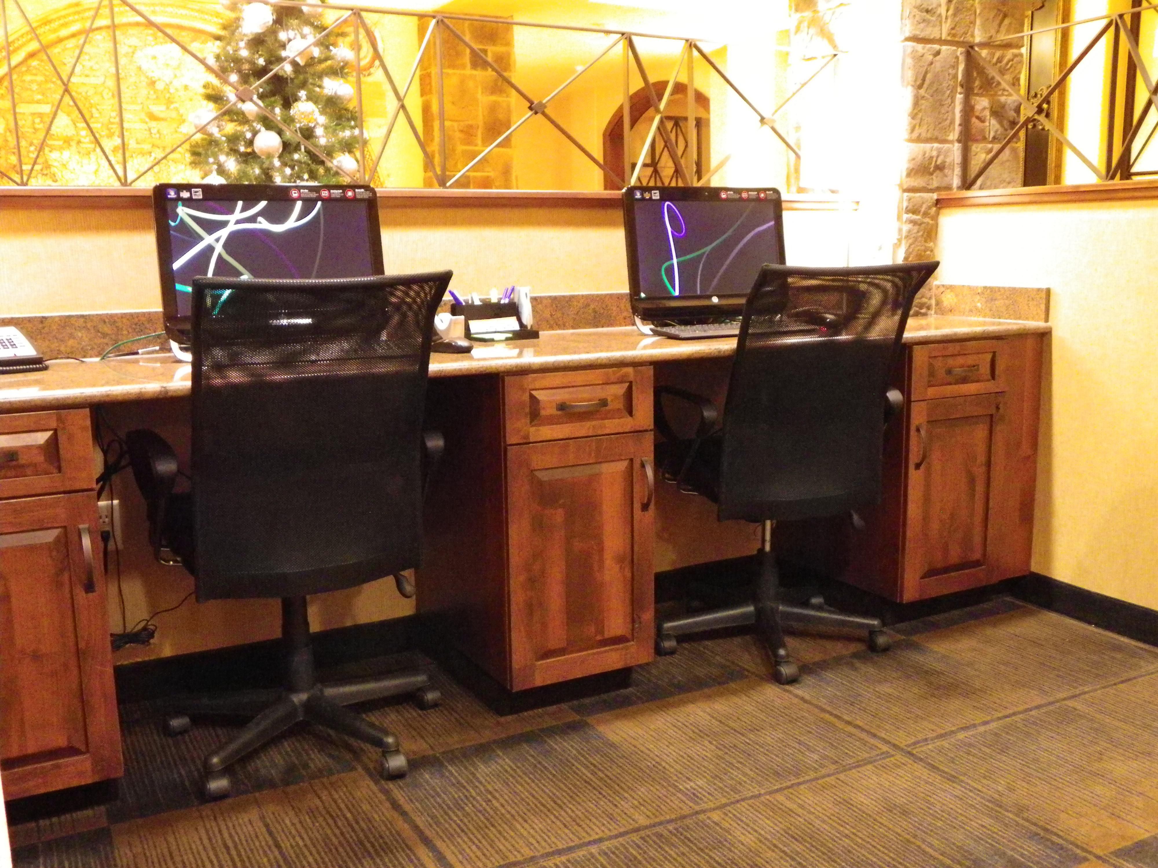 Business services are available any time of the day.