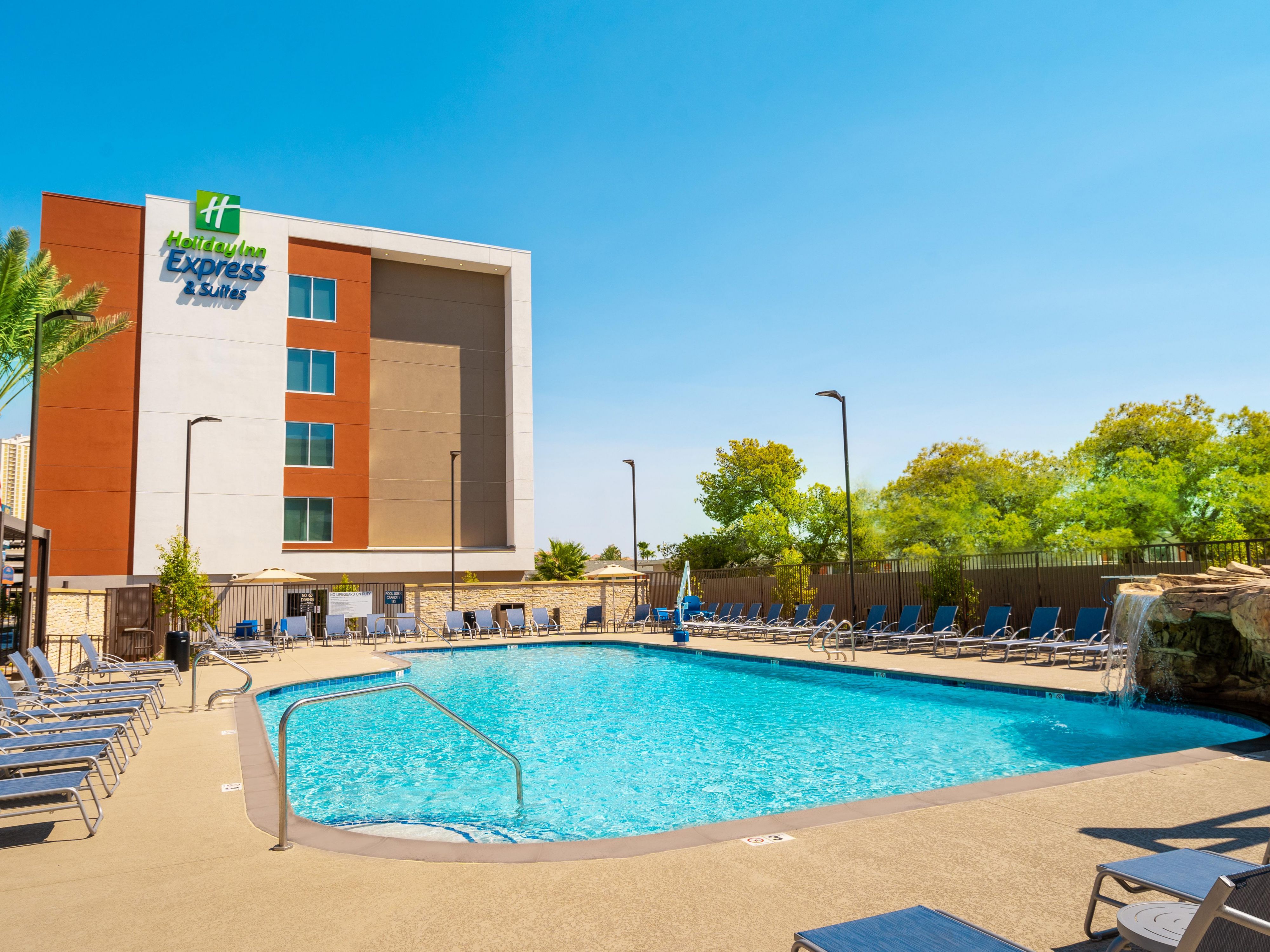 Swim a few laps in the morning or dive in after a day of business meetings or sightseeing.  Relax at our outdoor heated pool with lounge chairs, tables, and towels.