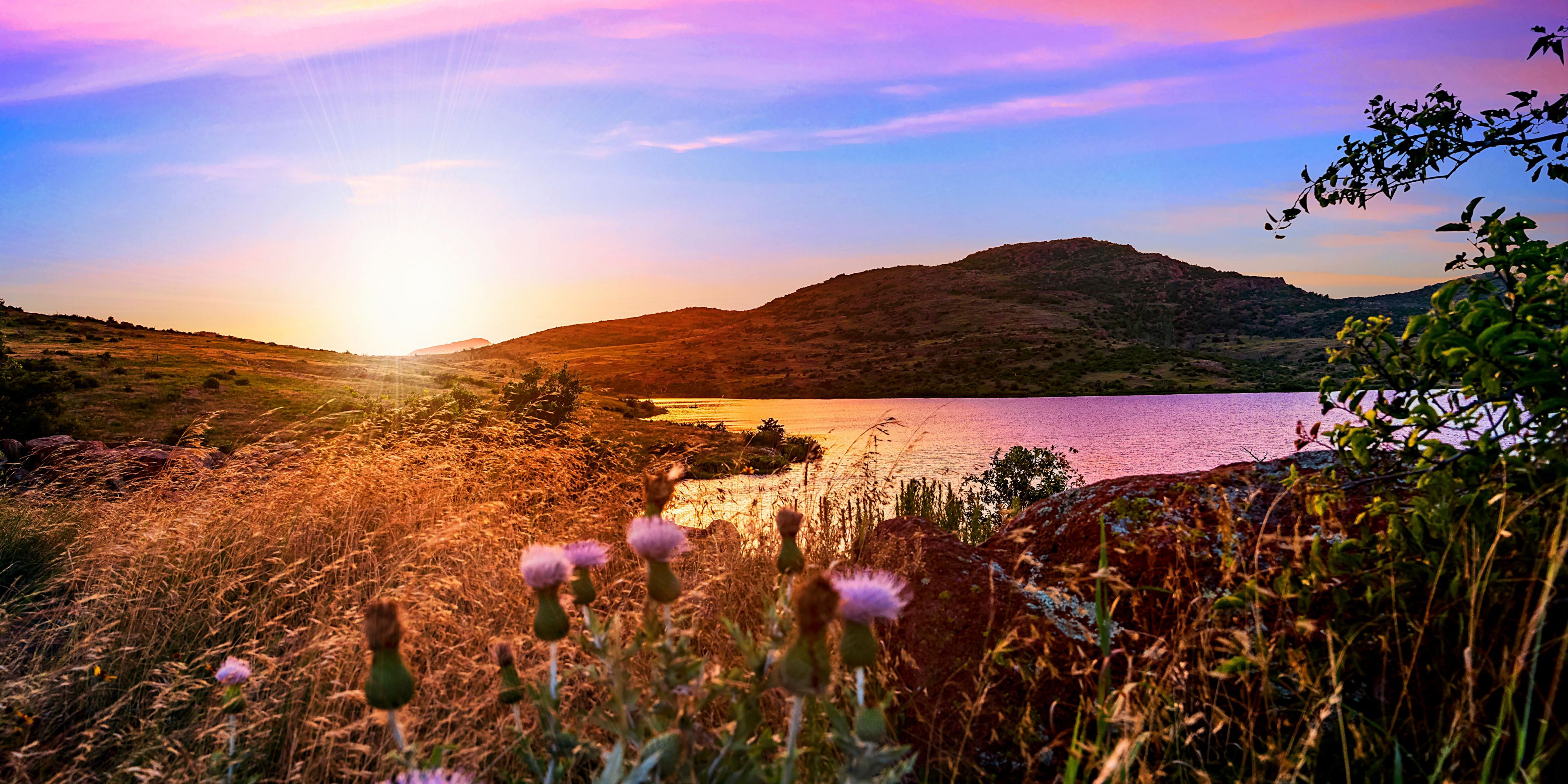 Enjoy natural beauty and fresh air abound during your stay at our hotel in Lawton with a day trip to the Wichita Mountains Wildlife Refuge.  Stop at the Visitors Center, then hike, walk or drive to take in the pristine views.