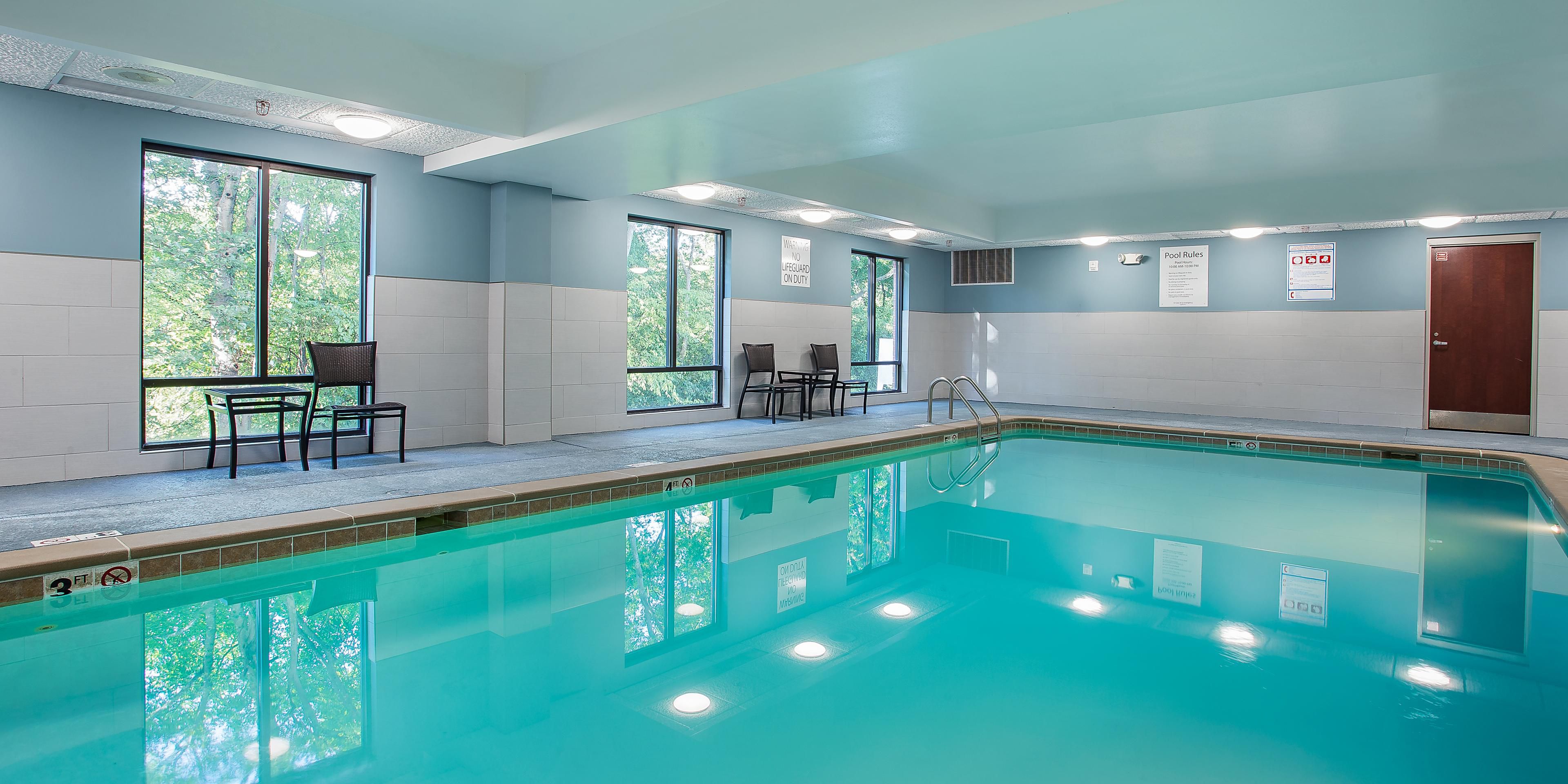 When you spend the night with us you will be able to enjoy our year round indoor heated salt water pool.