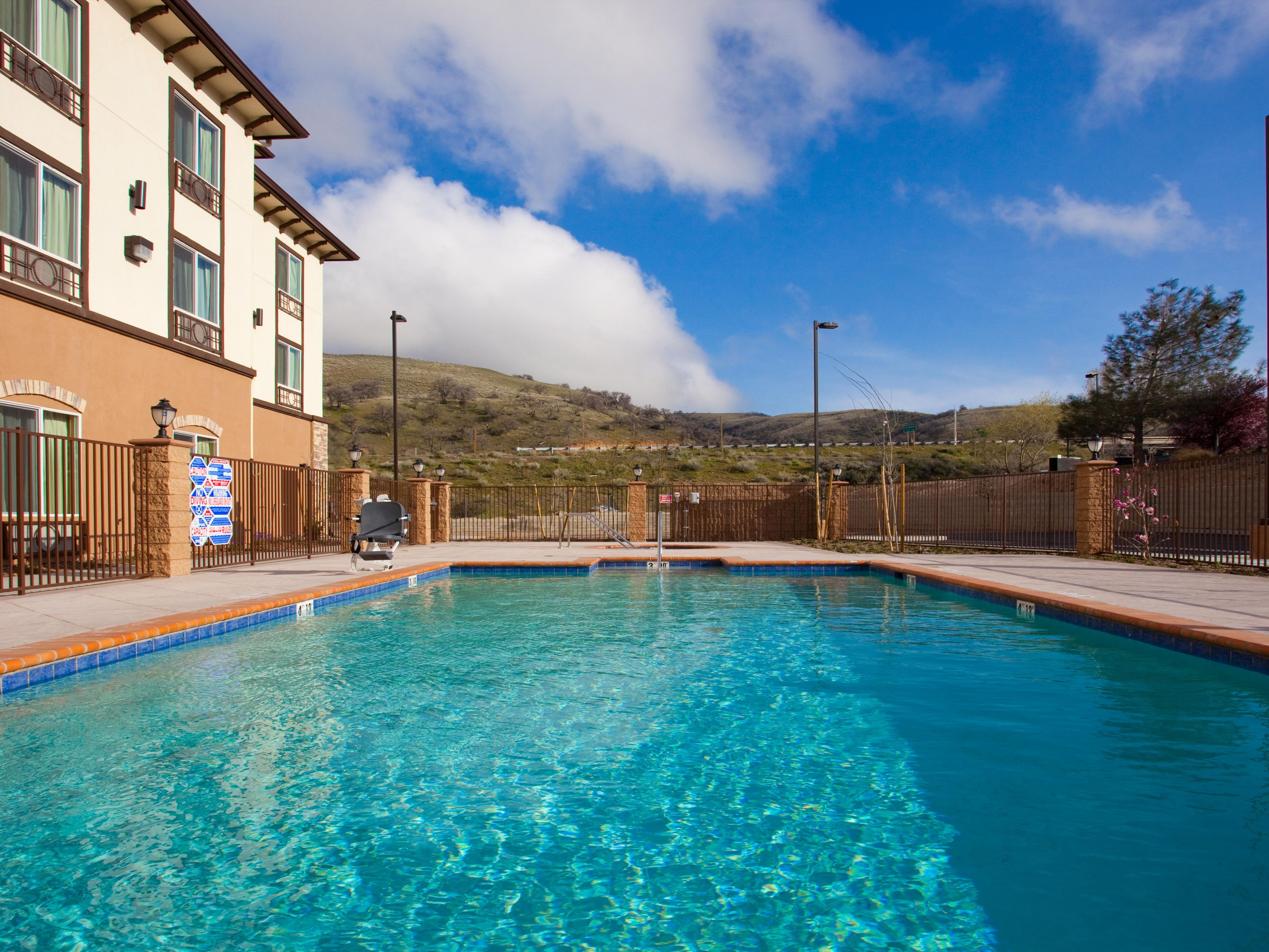 Take a dip, swim laps, or make a splash in our outdoor pool.