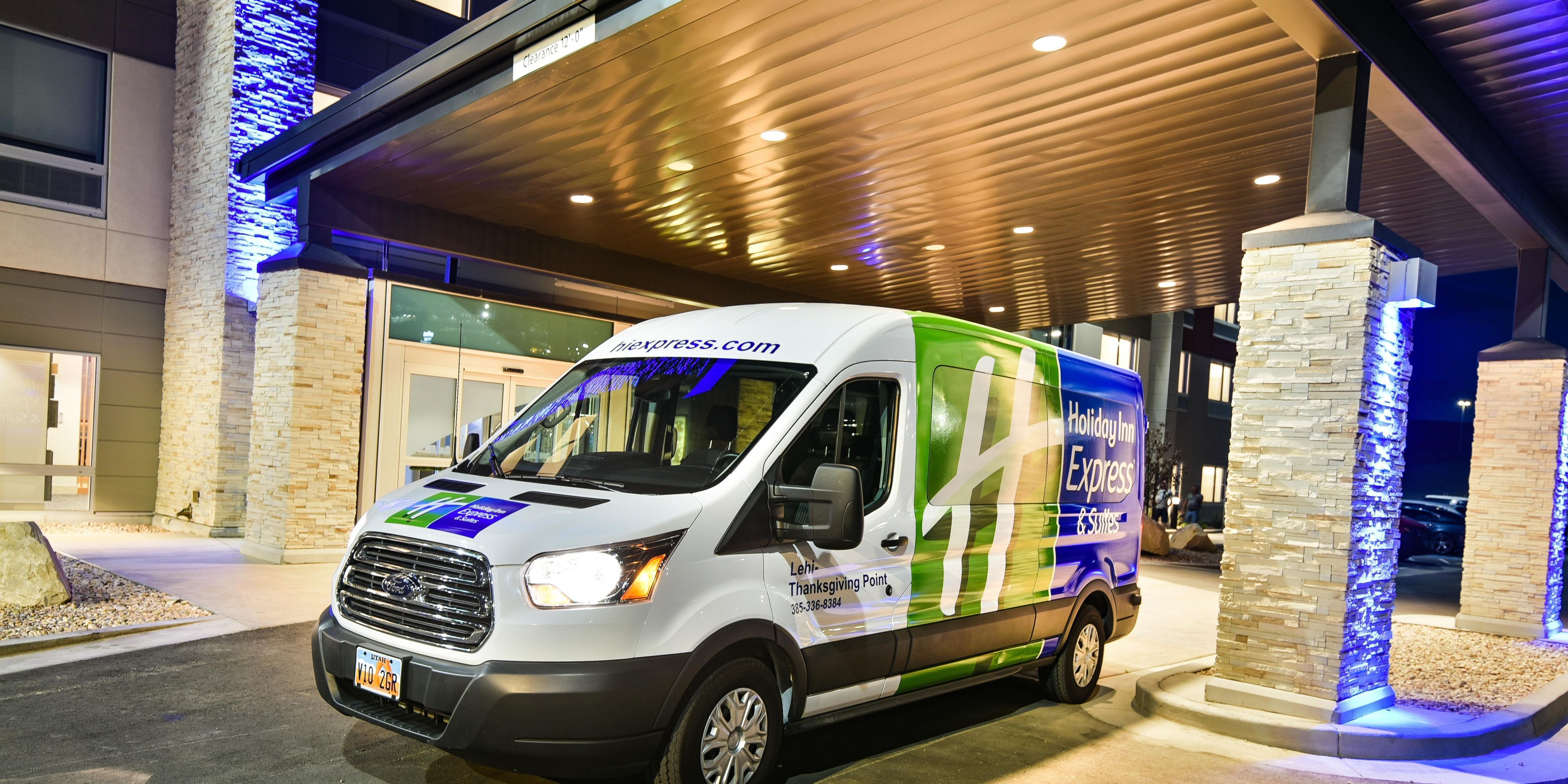 We offer a free shuttle service within 5 miles of the hotel. Whether you need a ride to the office, Thanksgiving Point, or a restaurant we've got your back!