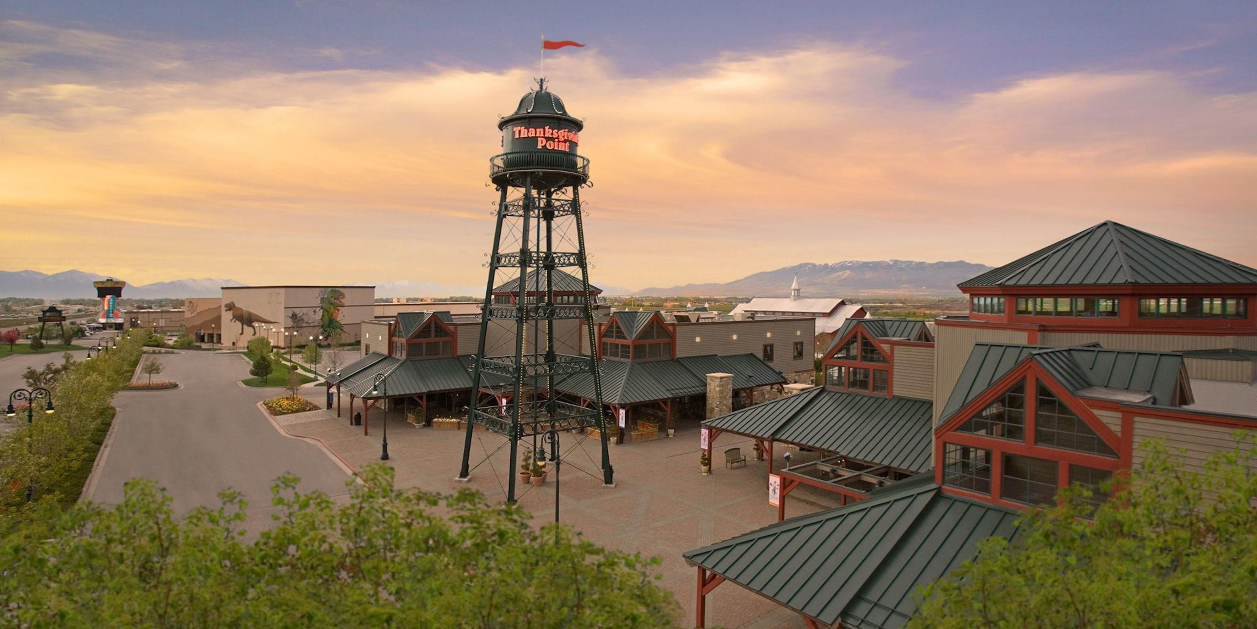 Located within a short walk or Enjoy our Free Shuttle Service to the campus. Thanksgiving Point is a entertainment, farm, garden, & museum complex; venues include, Dining Options, Megaplex Theaters, Meeting & Event Space, Museum of Ancient Life, Farm Country, Museum of Natural Curiosity, Ashton Gardens, & Butterfly Biosphere, which opened in 2019. 