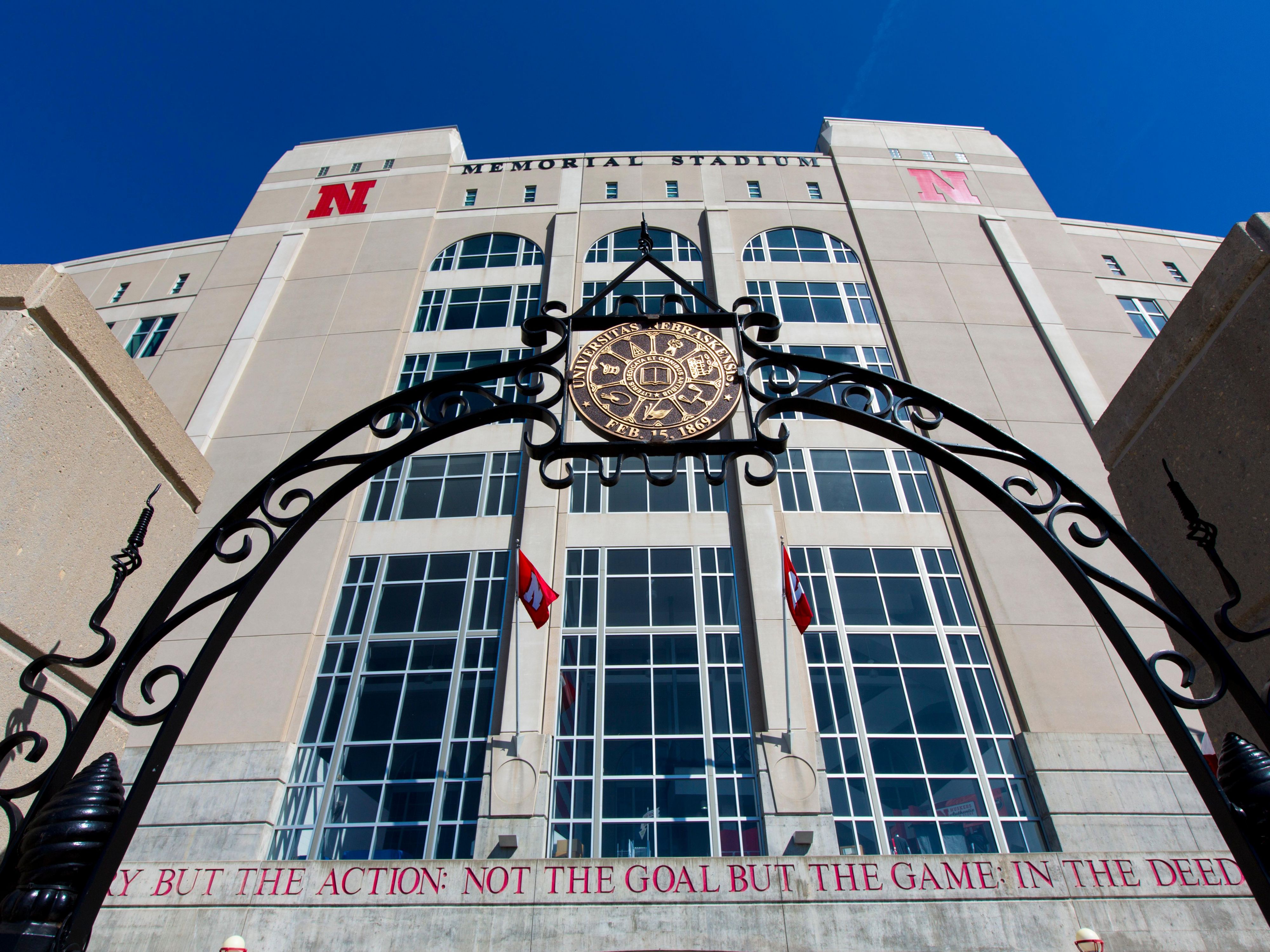 Located near Memorial Stadium on the campus of the University of Nebraska-Lincoln.  The stadium is home to the Cornhusker Football Team. 