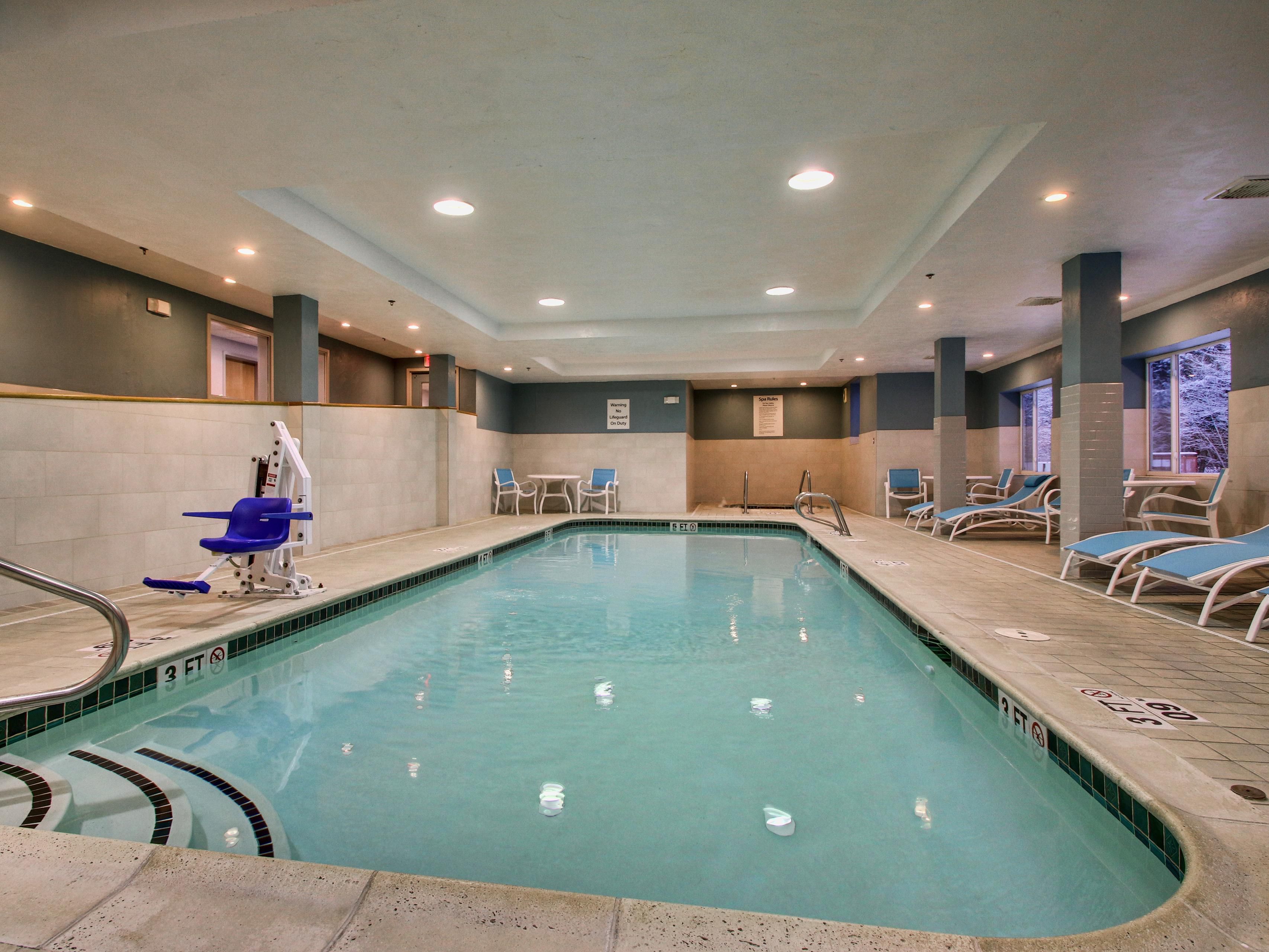 Heated Year Round Indoor Swimming Pool Area