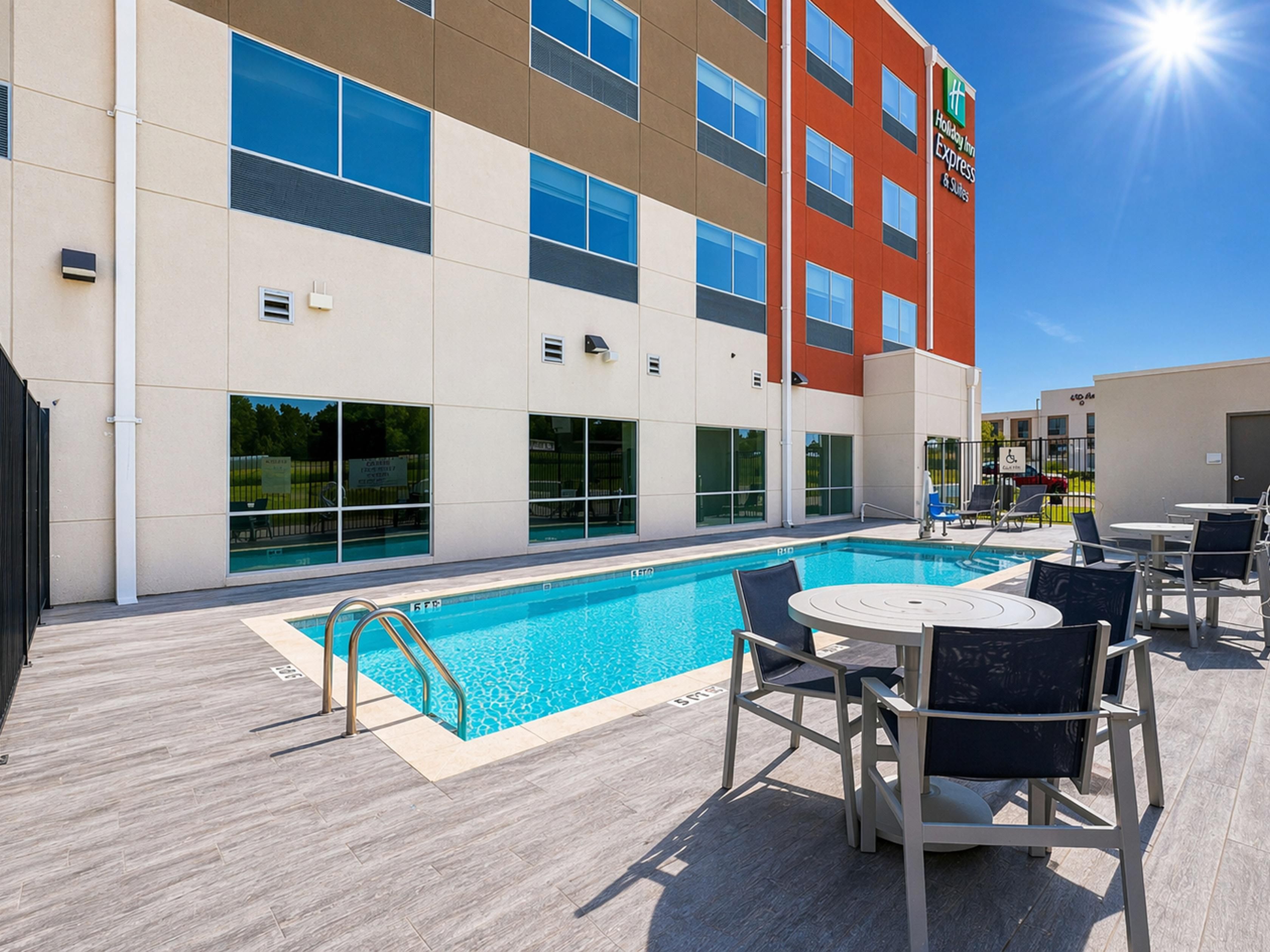 Relax poolside and unwind on our inviting patio.