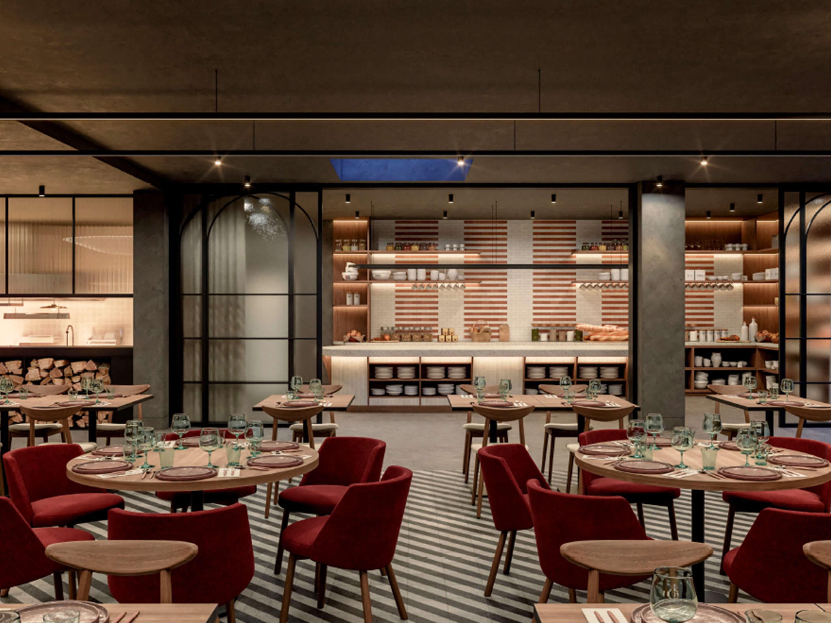 At the 550º Restaurant Bar, located at Holiday Inn Express & Suites Lisbon - Príncipe Real, experience a unique gastronomic journey. Savor pizzas, oven-baked rice dishes, and succulent meats, all prepared with the unmistakable flavor of fire, in the heart of Lisbon.