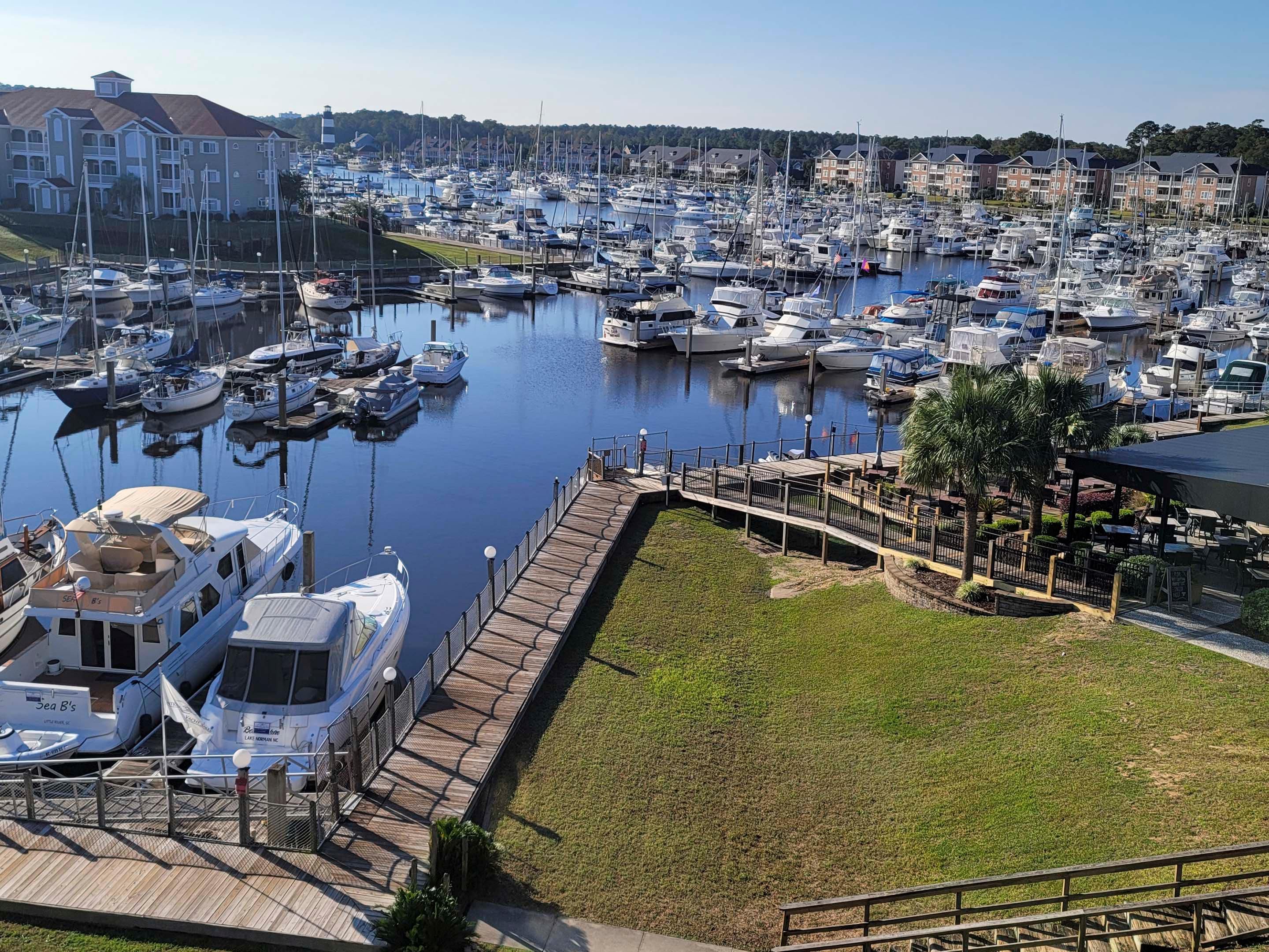 Our hotel sits adjacent to a beautiful marina. Take in the wonderful view from some of our rooms, our breakfast area, or relax in the outdoor seating and pool. Wander the boardwalk to get a closer view of the boats, water, and marine life.