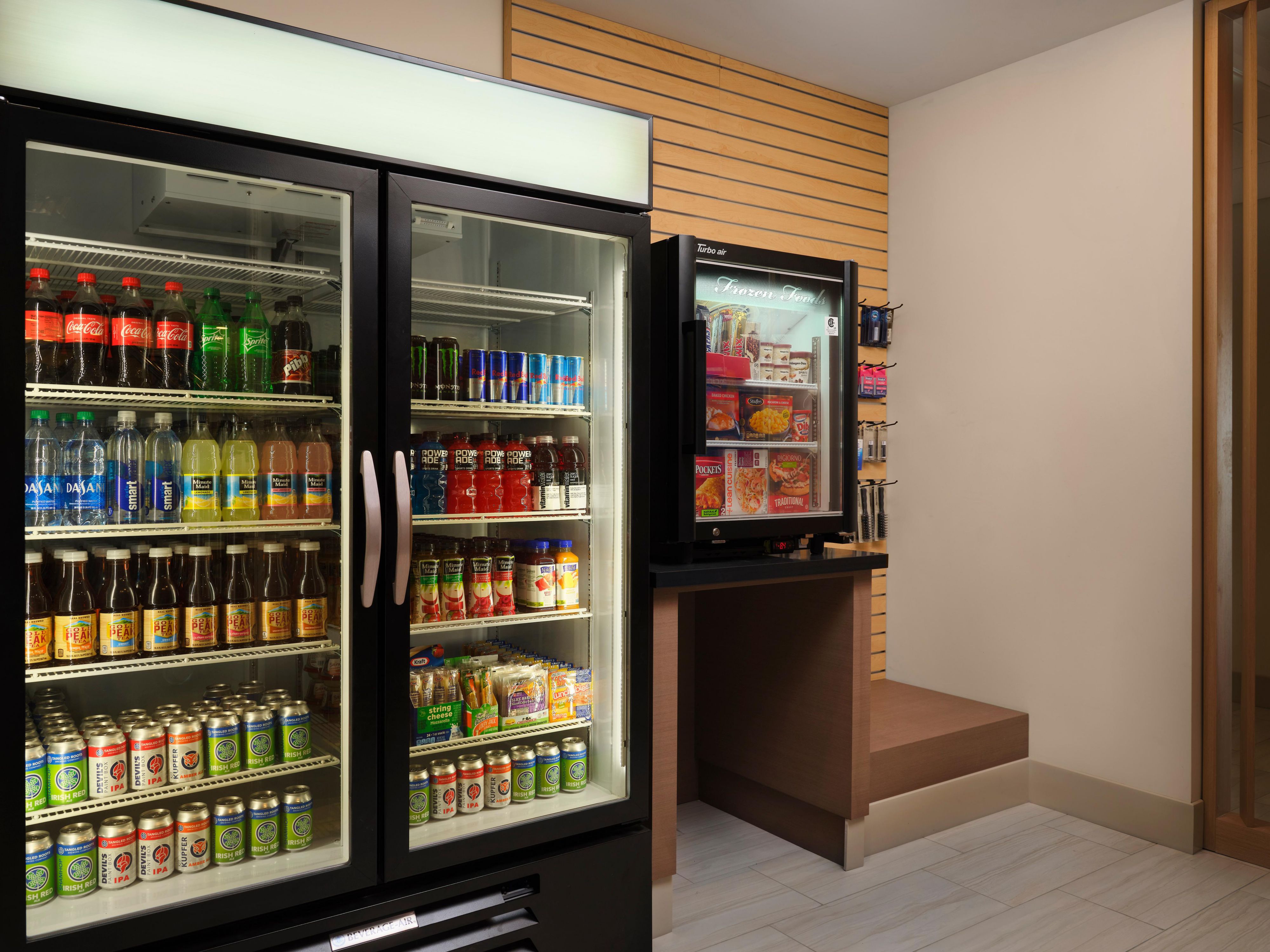 Grab to-go snacks, drinks, and sundry items at the hotel's convenience store. 