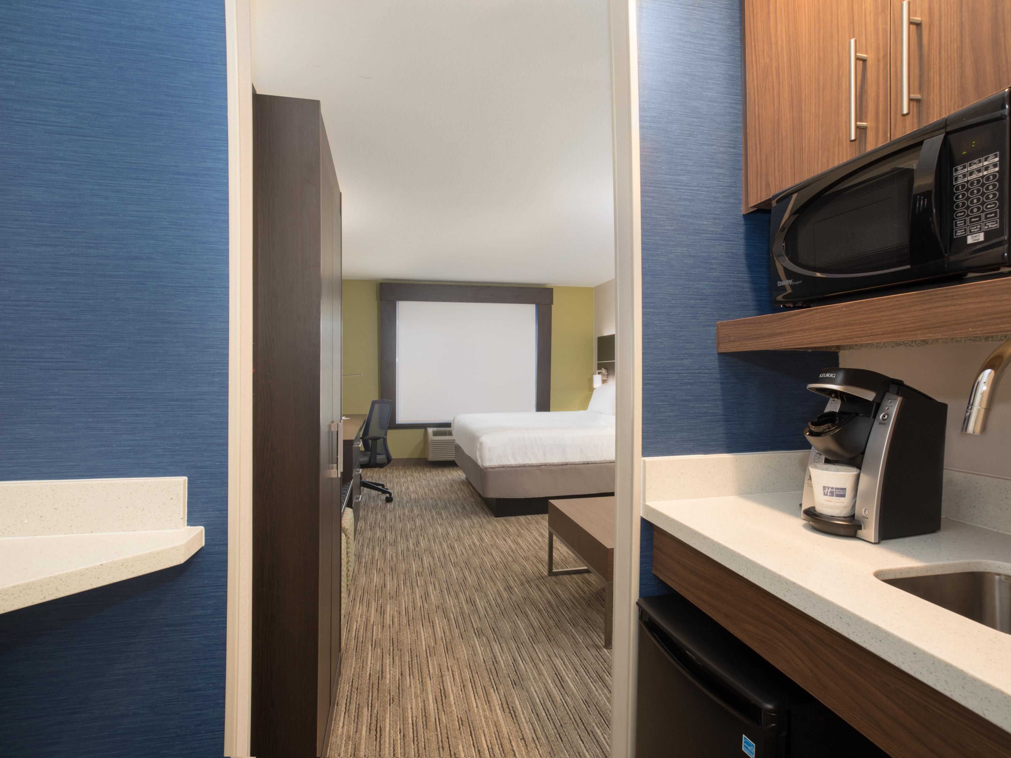 Wet Bar for King Room Suite at Holiday Inn Express Longmont CO