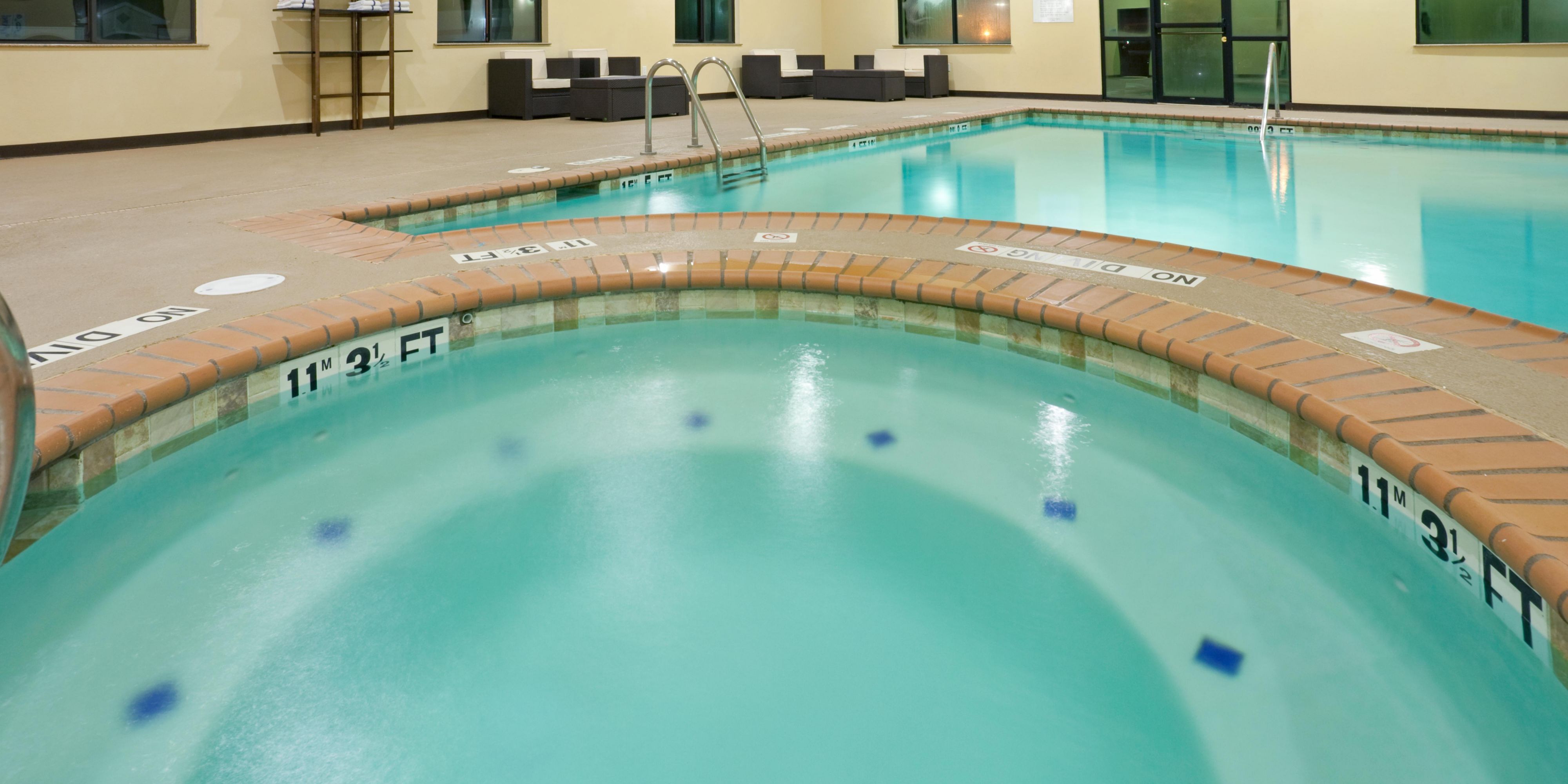 Come join us for a swim!  Join us for a relaxing indoor swim and beat the heat.