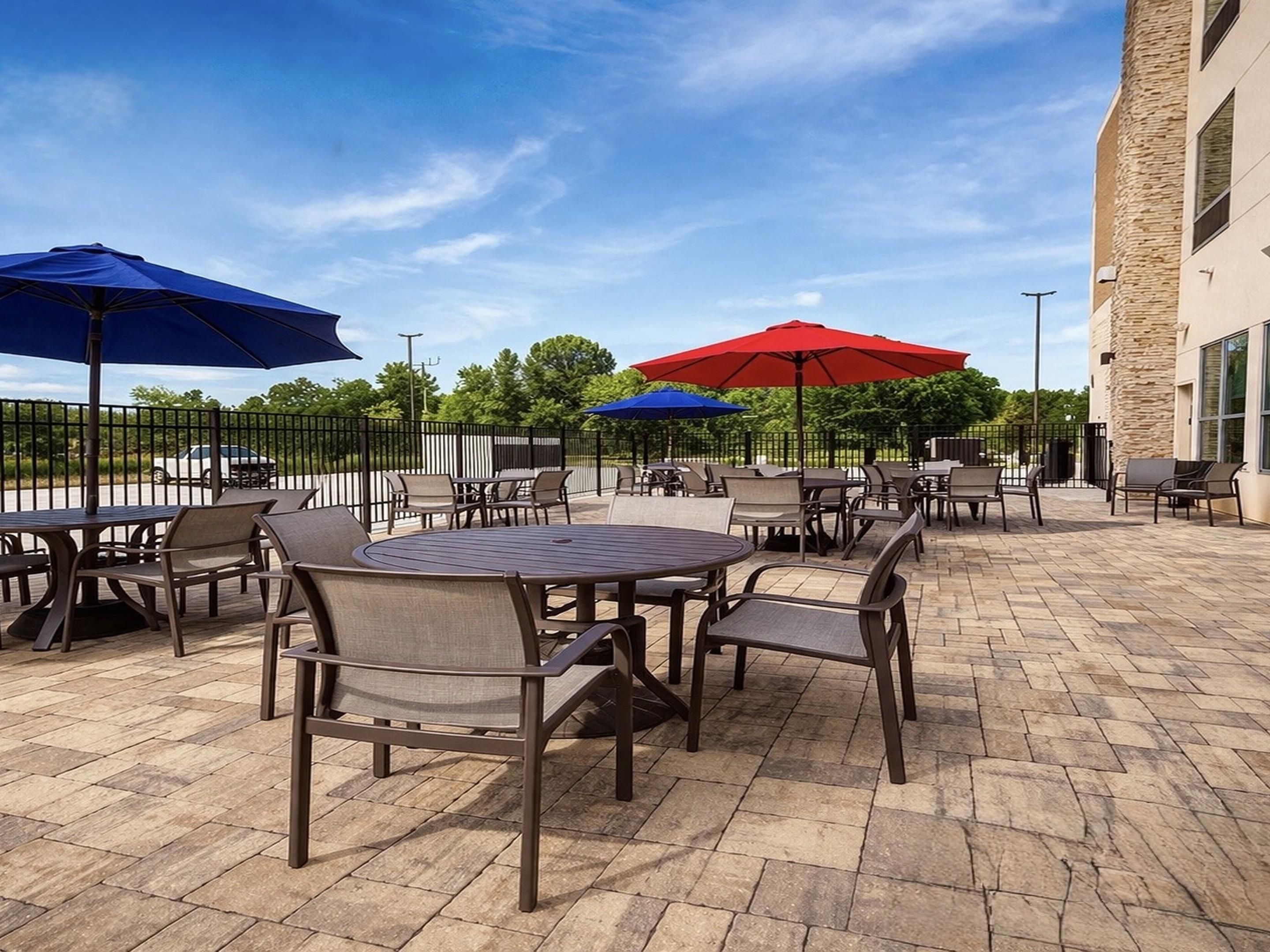 Enjoying our Guest Patio.
