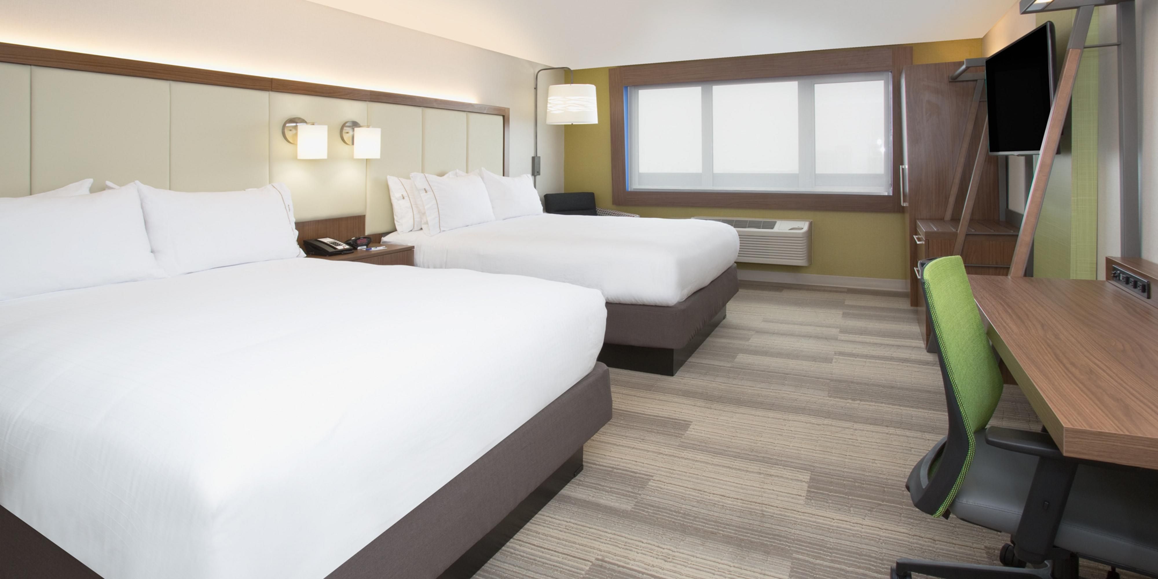 The hotel went through a full renovation in 2019. Guest rooms all include microwaves, refrigerators, personal safes, hairdryers, irons/boards, and Keurig coffee makers. Each guest room includes a new mattress set and both firm and soft pillows so you can sleep comfortably as you would in your own home.