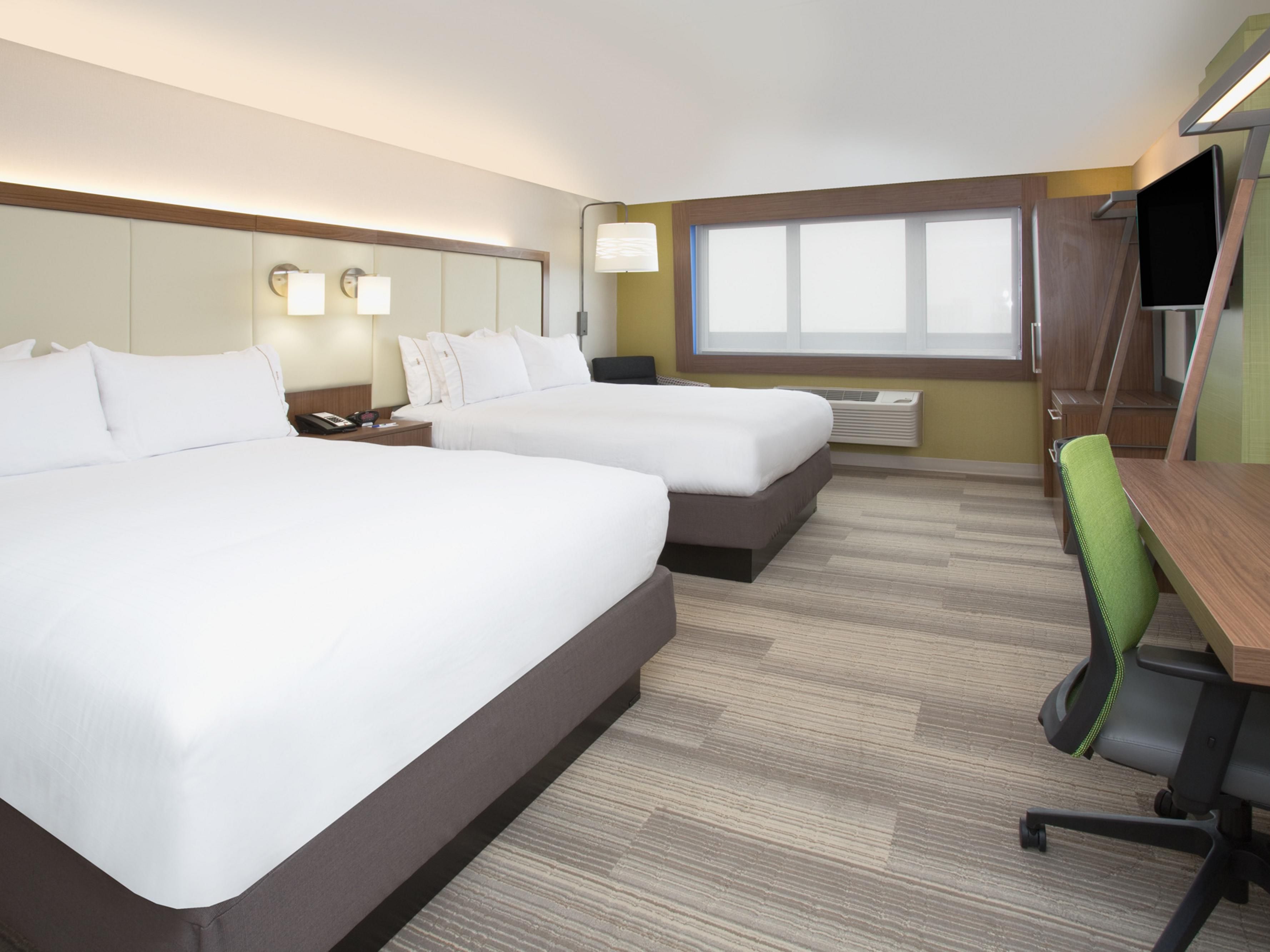 The hotel went through a full renovation in 2019. Guest rooms all include microwaves, refrigerators, personal safes, hairdryers, irons/boards, and Keurig coffee makers. Each guest room includes a new mattress set and both firm and soft pillows so you can sleep comfortably as you would in your own home.