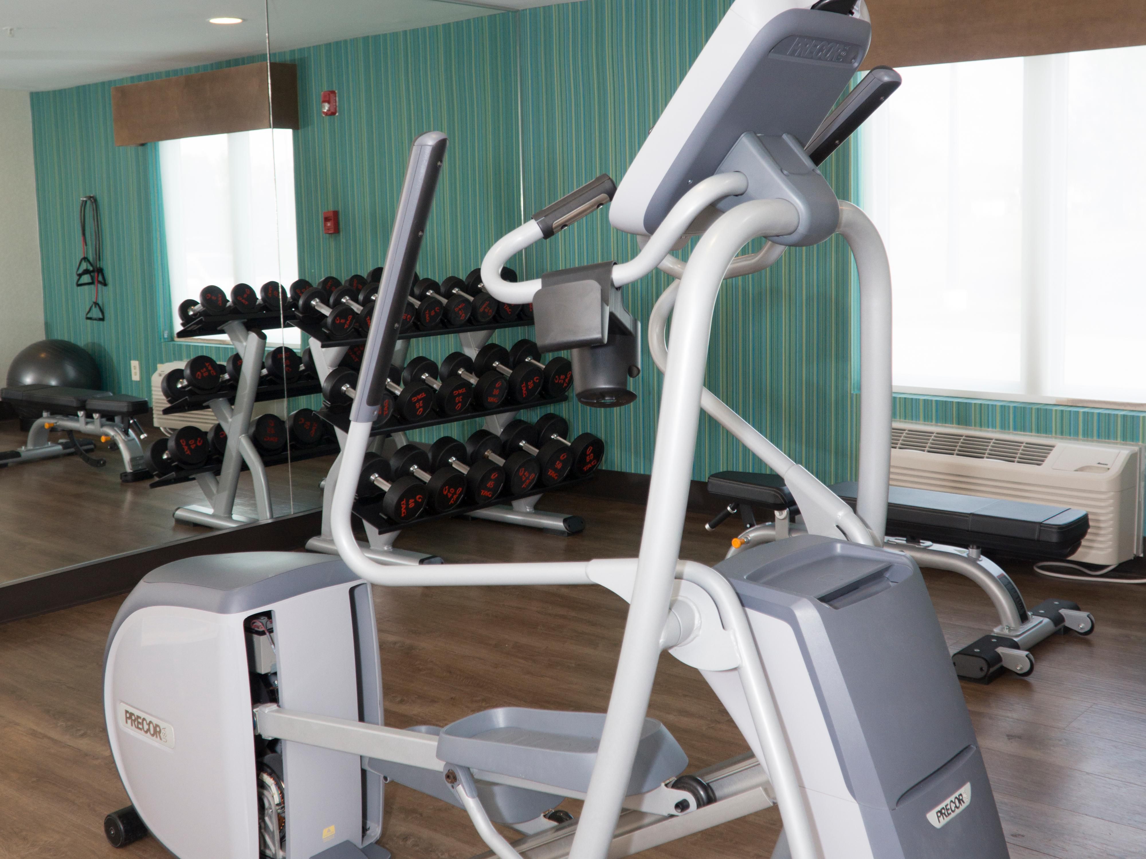Start your day off feeling your best. Treadmills, stationary bike and Elliptical now include their own individual television screens so you can choose what you watch while you work out! Hand weights, yoga mats, free weights, bench and medicine balls are available in our open workout area.