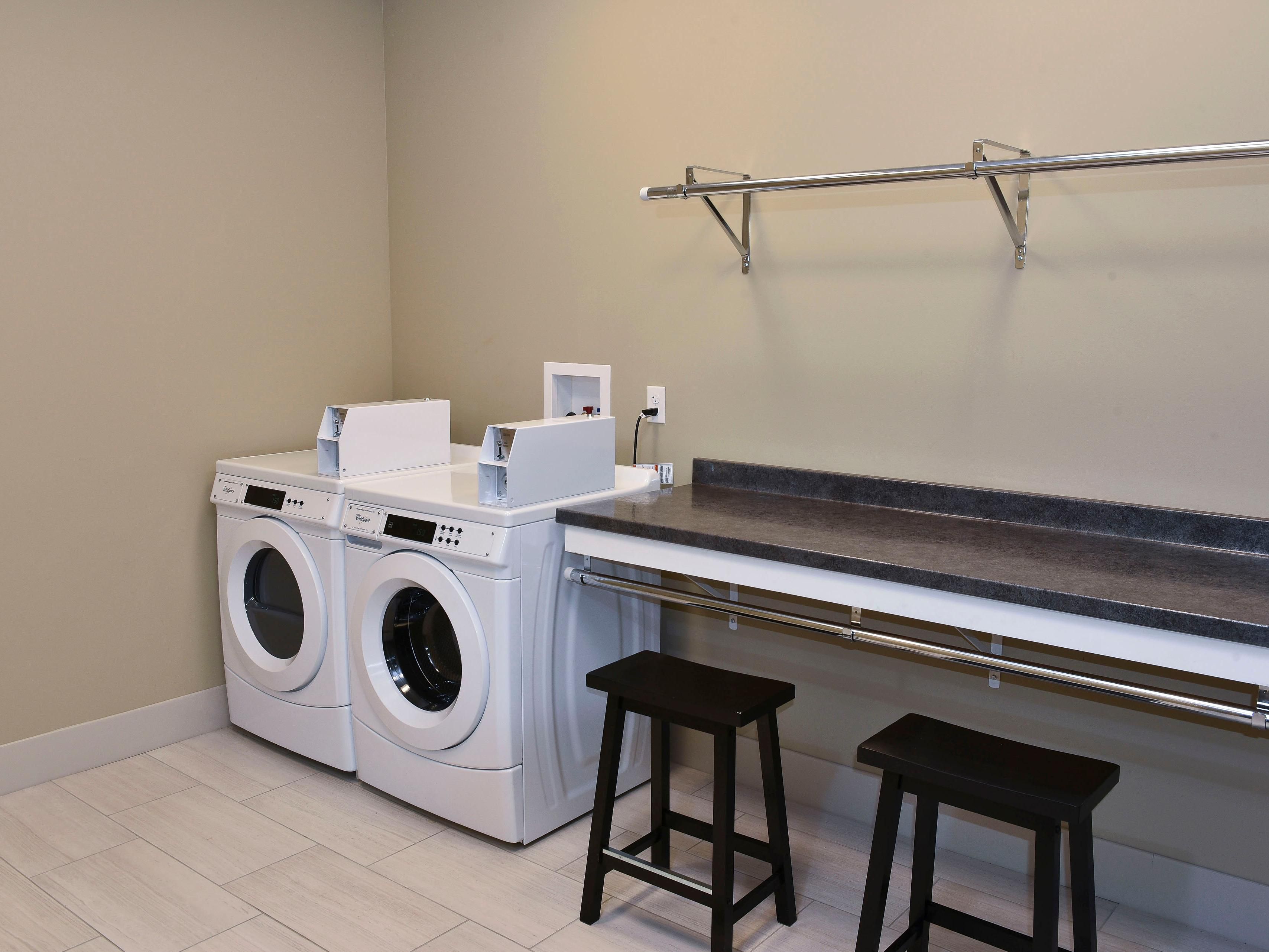 Our in-house laundry room is designed to make longer stays a breeze. With laundry soaps and fabric softeners readily available, you can keep your wardrobe fresh and clean without the hassle. Your clean clothes are just a wash away.
