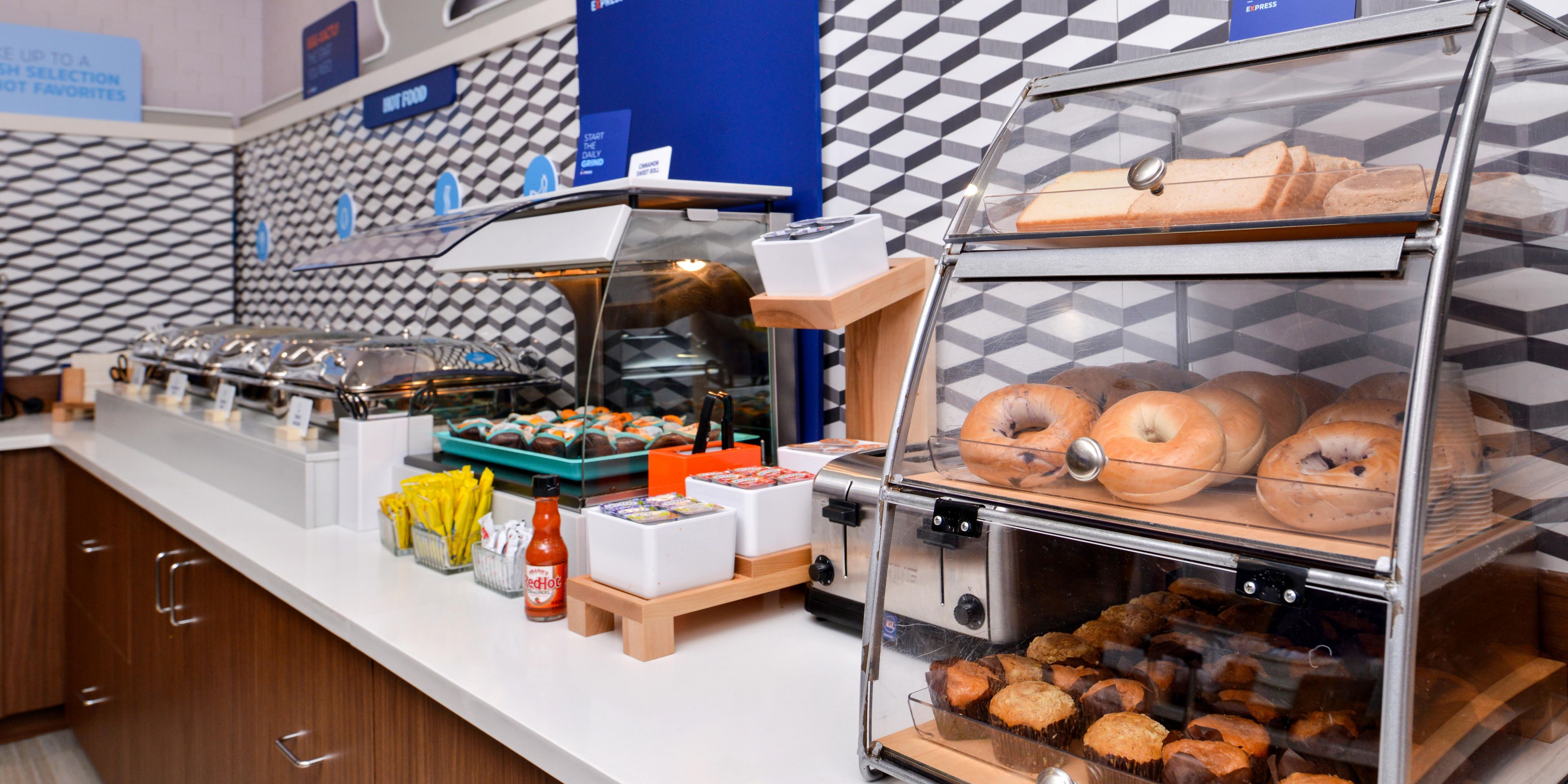 The readiest know the well-fed always win the race!  The Express Start Breakfast bar offers a full range of breakfast items including egg white omelets, Chobani yogurt, whole wheat English muffins, oatmeal, cereal and a one-touch pancake machine.  Fuel up for your full work day, or play day with all of the area attractions.  Be the readiest!