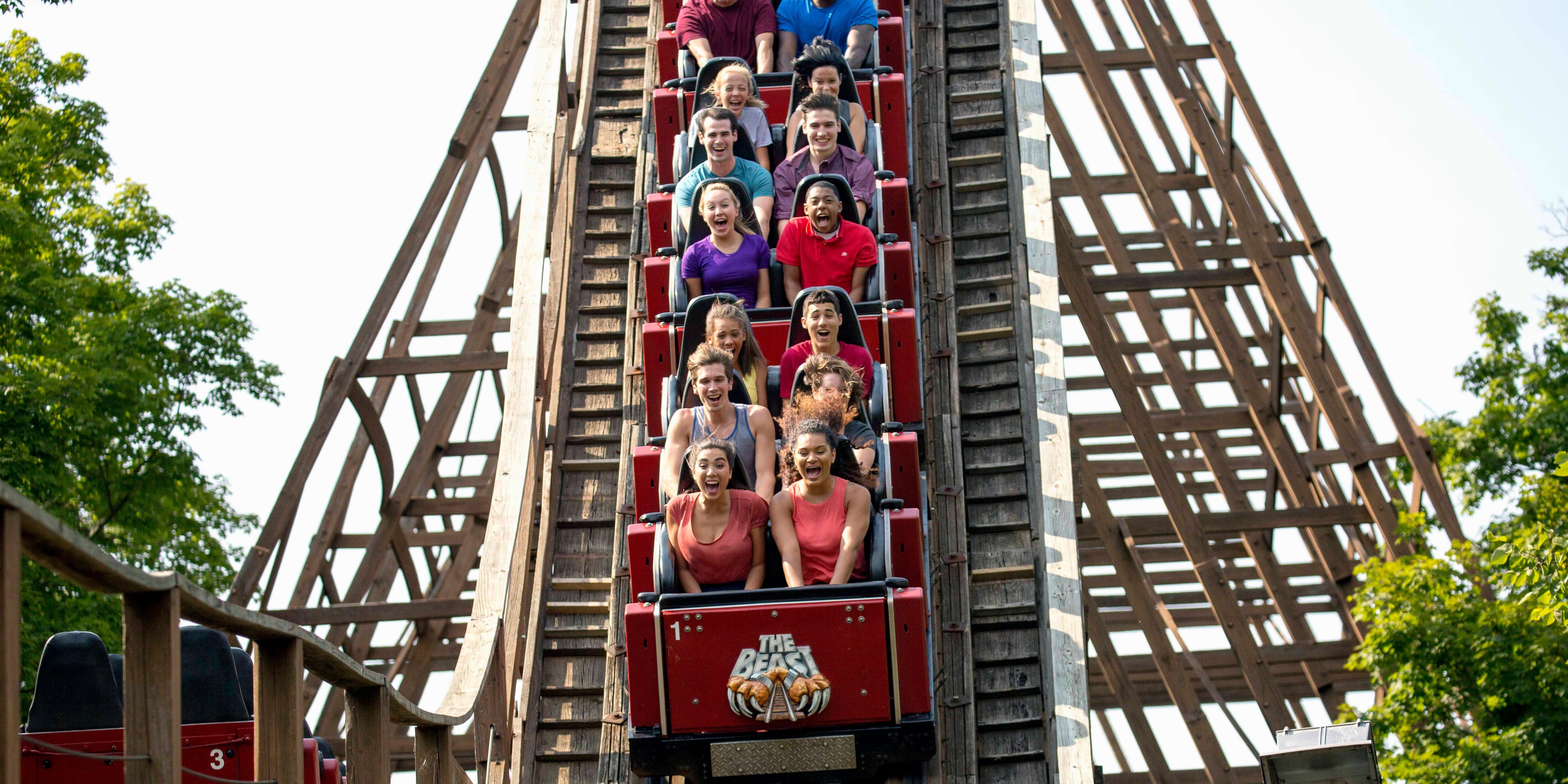 With more than 100 rides, shows and attractions, Kings Island offers the perfect combination of world-class thrills and family attractions. Guests can experience 15 roller coasters, including Mystic Timbers, voted “Best New Ride” in 2017 by Amusement Today; an 18-time, award-winning kids’ area and 33-acre water park. 