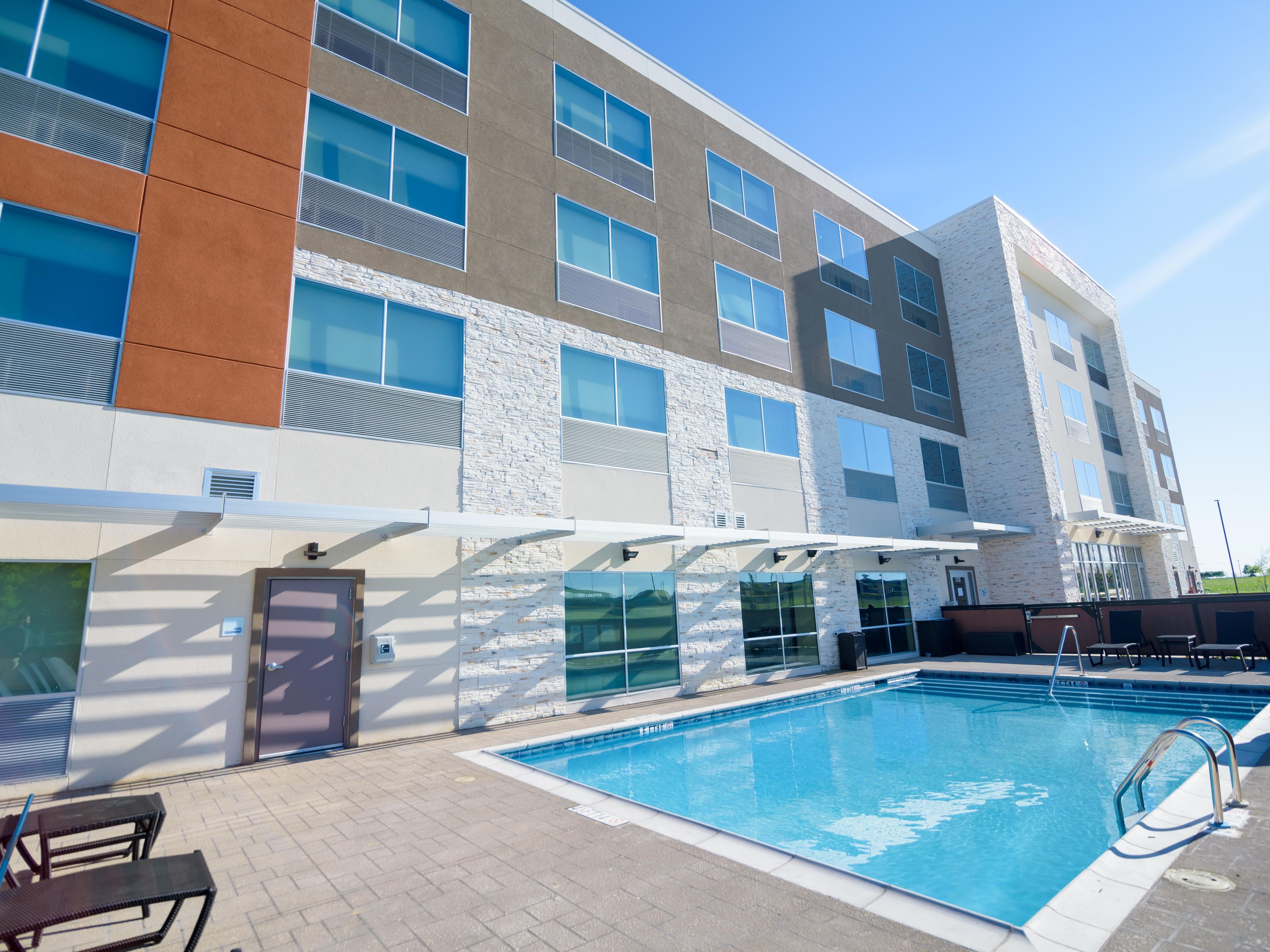 Take a swim after visiting Independent Financial