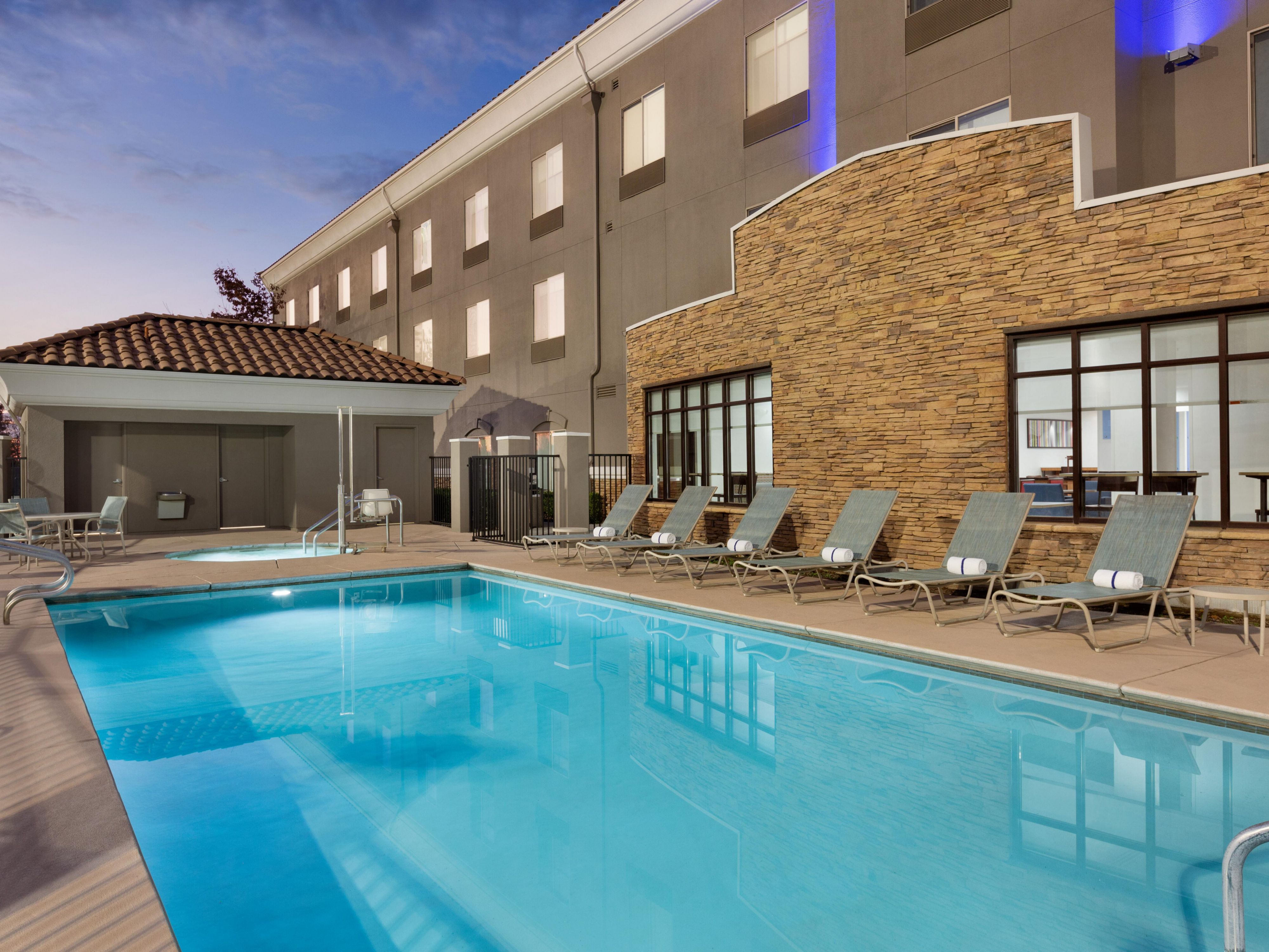 Take a refreshing swim in our outdoor pool or relax in our hot tub