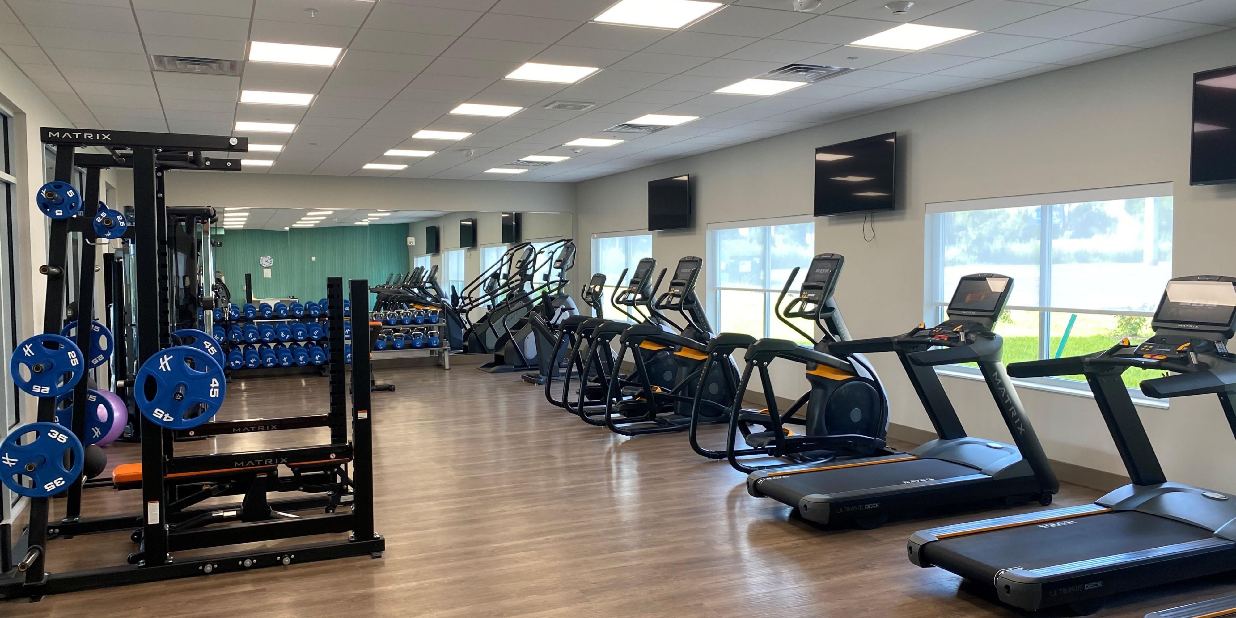 Don't skip your workout while you're traveling. Take advantage of our expanded state of the art fitness center.