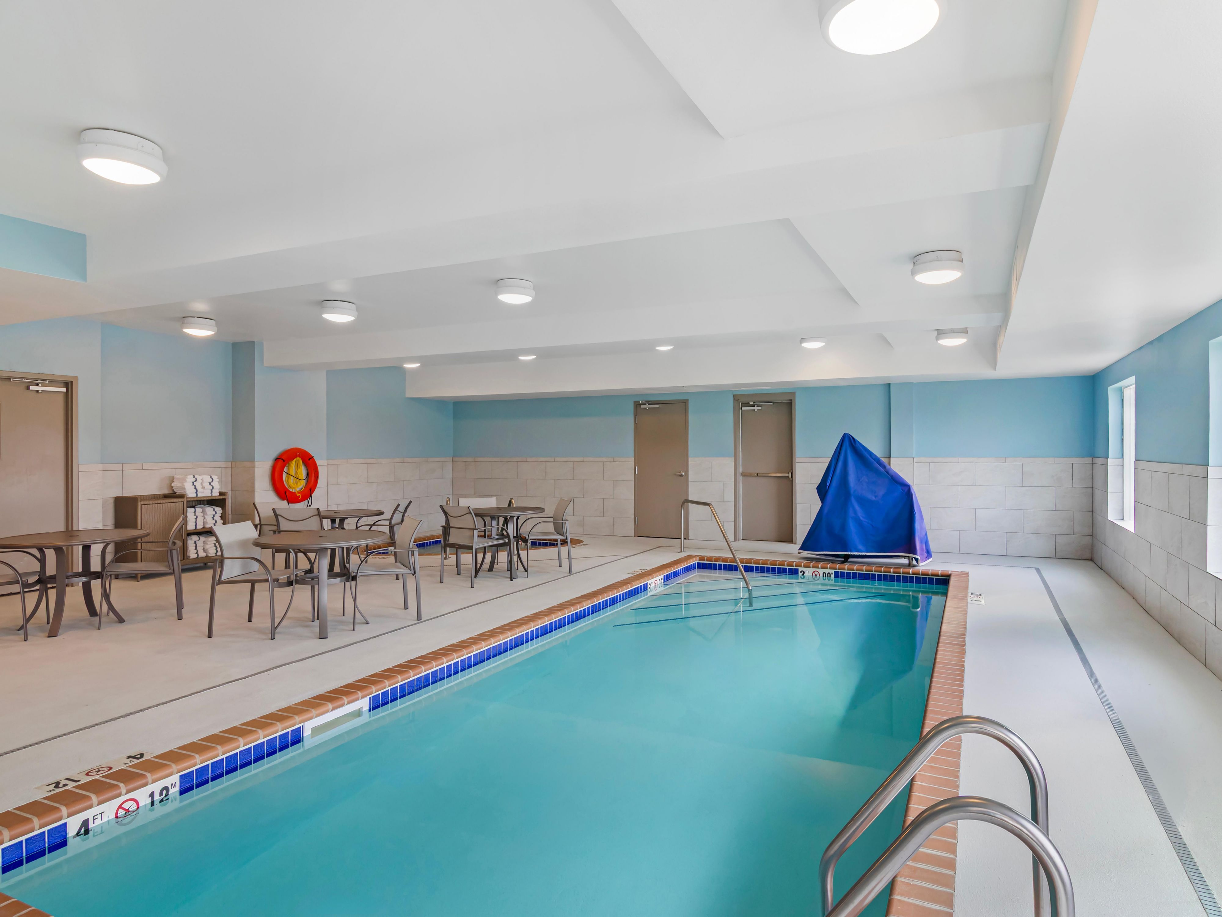 Make a splash in our heated indoor pool