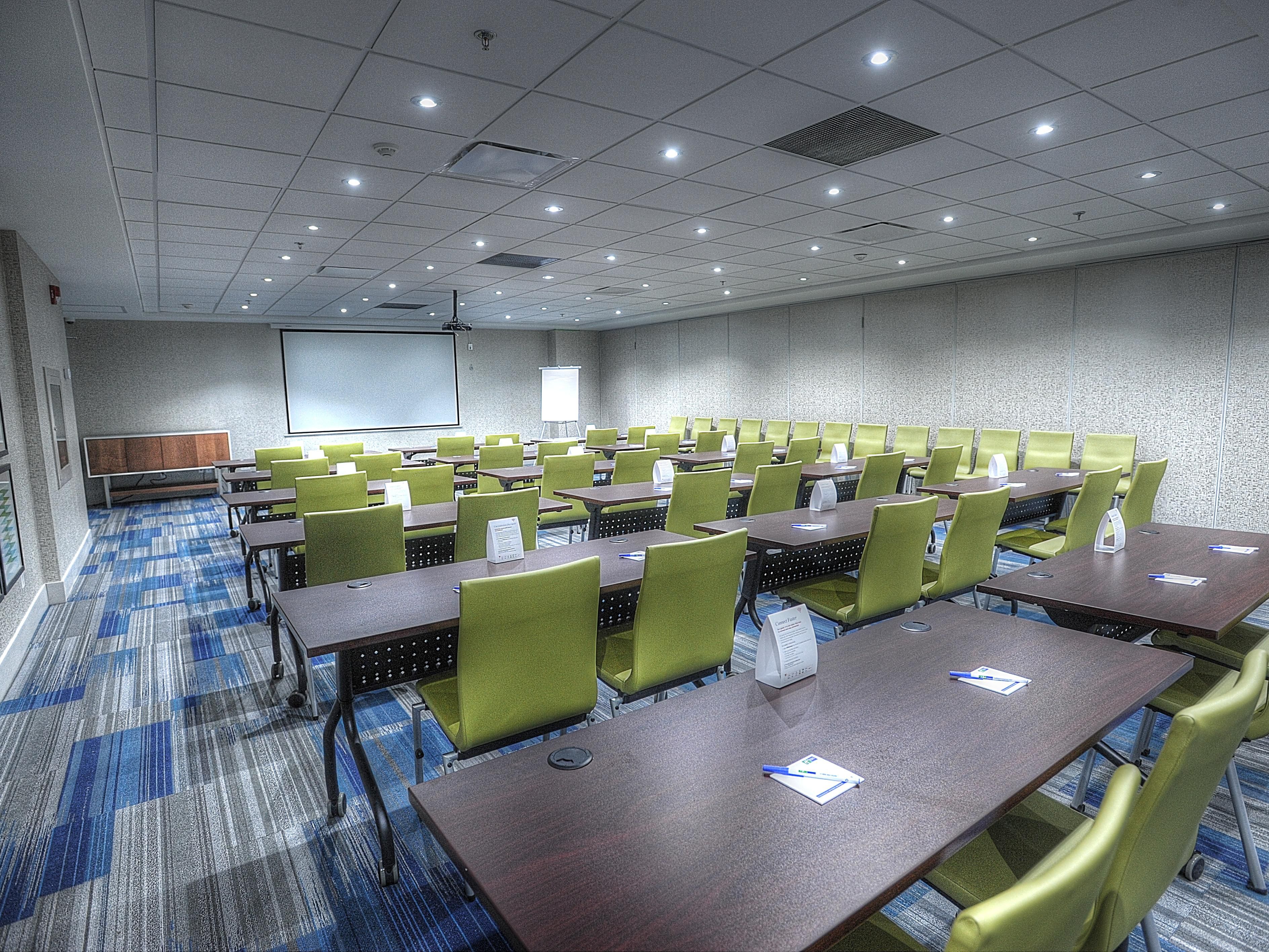 With over 1,150 sq ft of versatile meeting space, we’re ready to host your next event. Our space is ideal for both business gatherings and special occasions, comfortably accommodating up to 50 guests. Equipped with modern amenities, we offer the flexibility you need. Contact us today for availability and booking rates!
