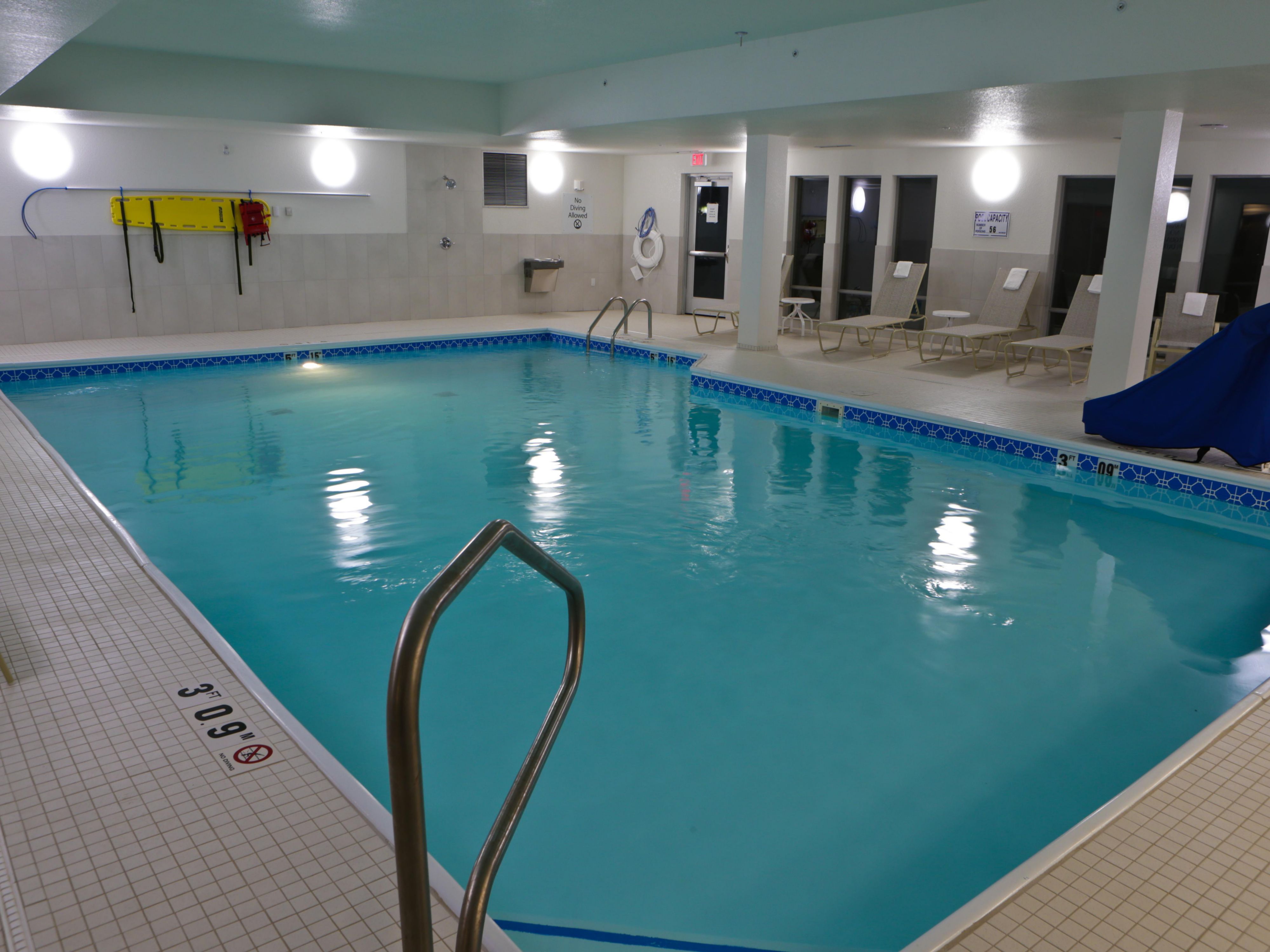 Relax and enjoy your time in the indoor heated pool