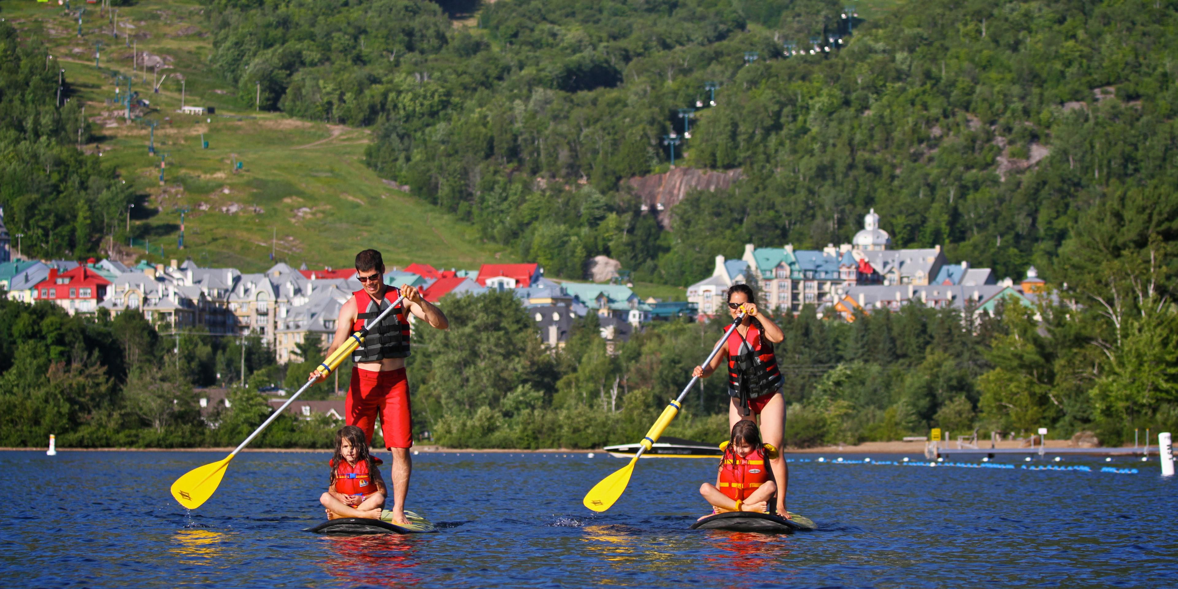 Rent skis, snowboards and summer equipment at Tremblant! Wide range of equipment for winter and summer activities. Golf equipment, canoes, kayaks, pedal boats, bikes and many more!