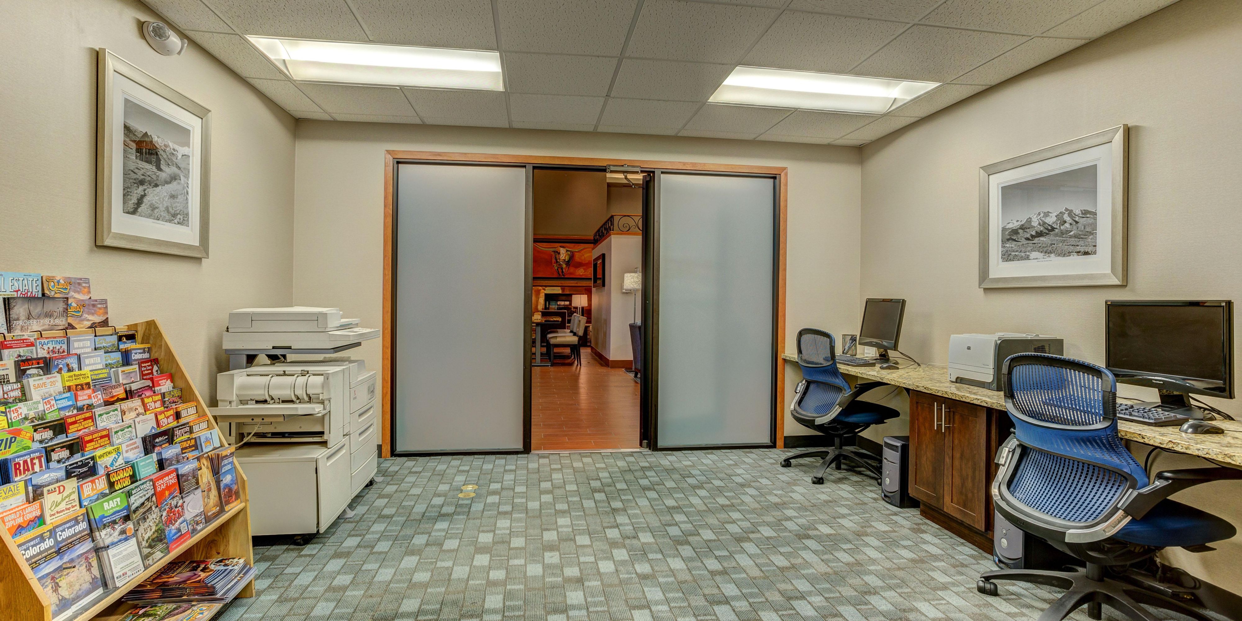 Our business center is fully equipped with Wi-Fi, printing facilities, and comfortable workstations, providing guests with a convenient and productive space to work or catch up on the latest news.