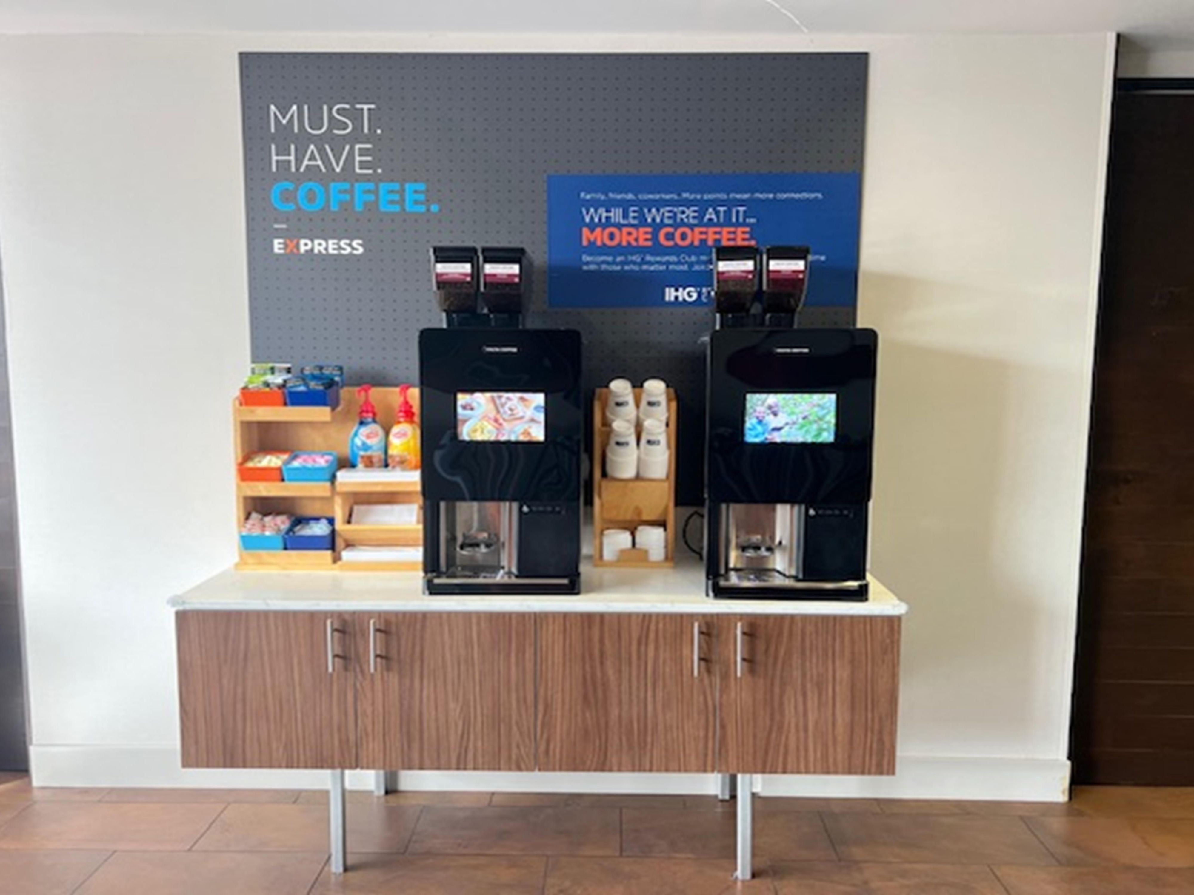 Savor the taste of freshly brewed coffee around the clock with our new bean-to-cup coffee machine, available 24/7 in the lobby. Elevate your stay with us and relish every sip of our exceptional coffee!