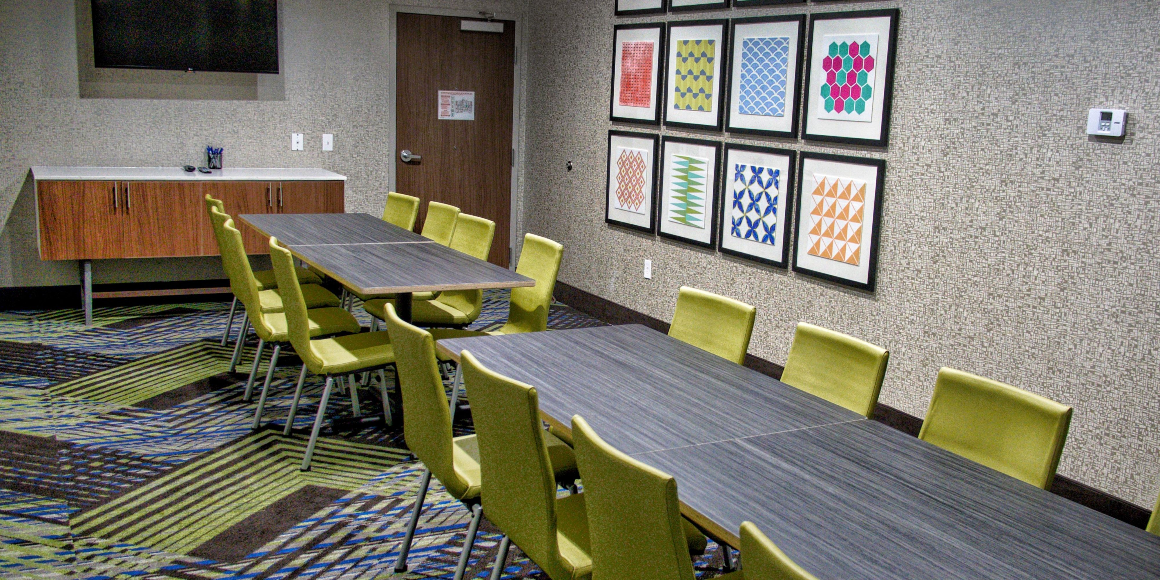 Need to host a private meeting? Our beautiful boardroom that can comfortably host up to 15 guests. Call and book today!