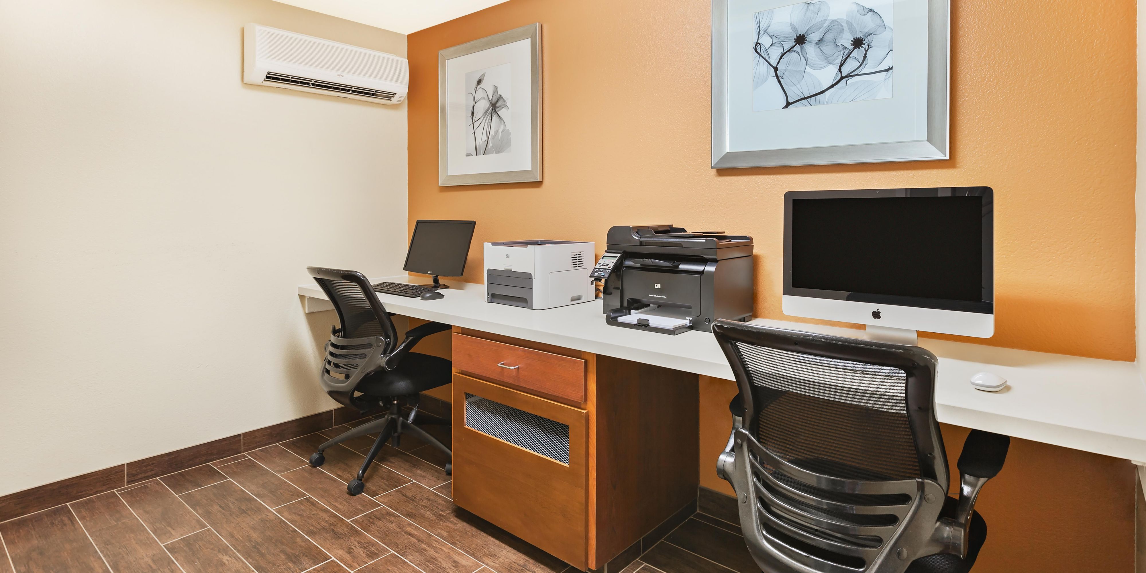 Complimentary access to the business center including printer and copier. 