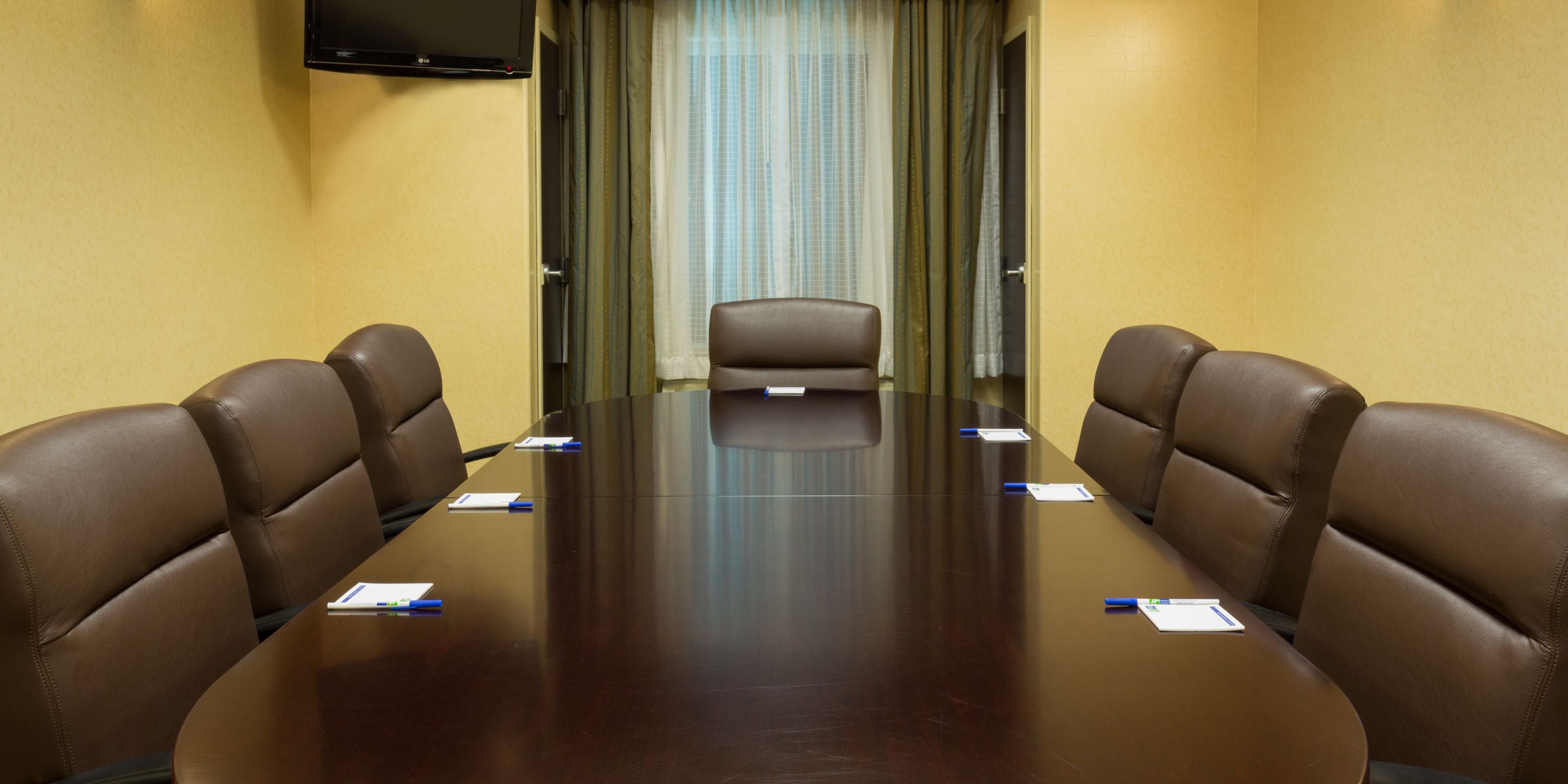 Available for your next event, we have a meeting room that can accommodate up to 45 people.  If you are looking to accommodate a smaller group, then our Boardroom is a great option.
